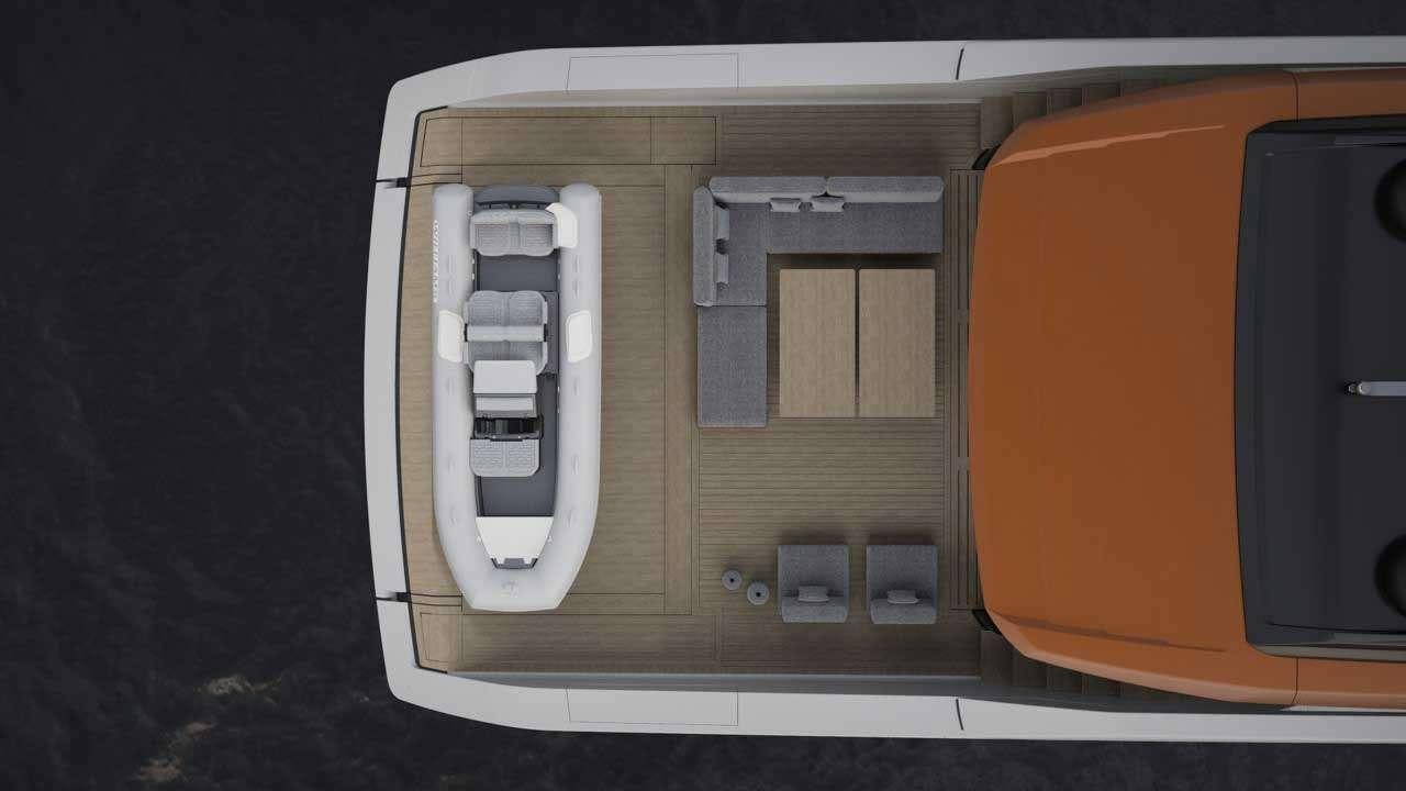 a white and black computer tower aboard ANMAX Yacht for Charter