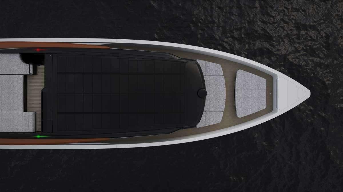 a solar panel on a roof aboard ANMAX Yacht for Charter
