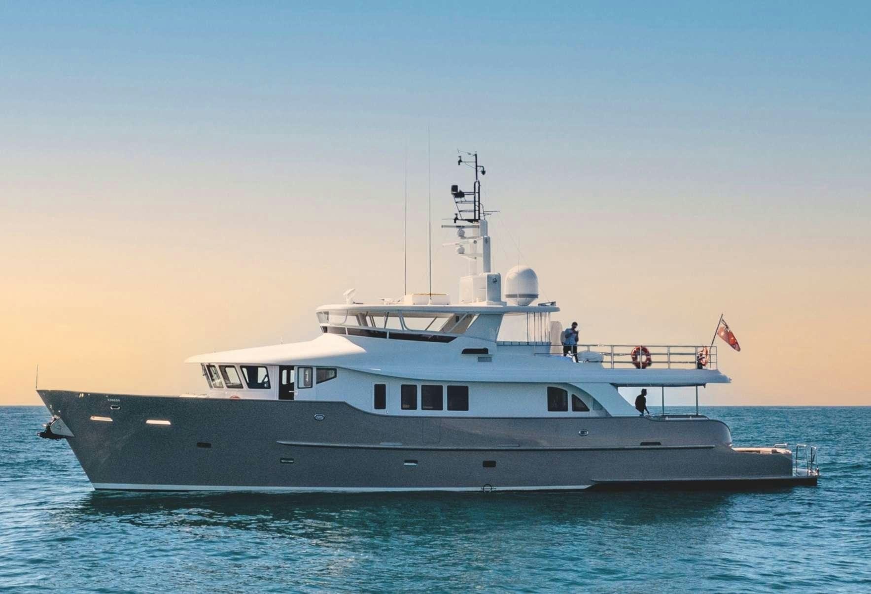 a large boat in the water aboard TEXAS T Yacht for Charter