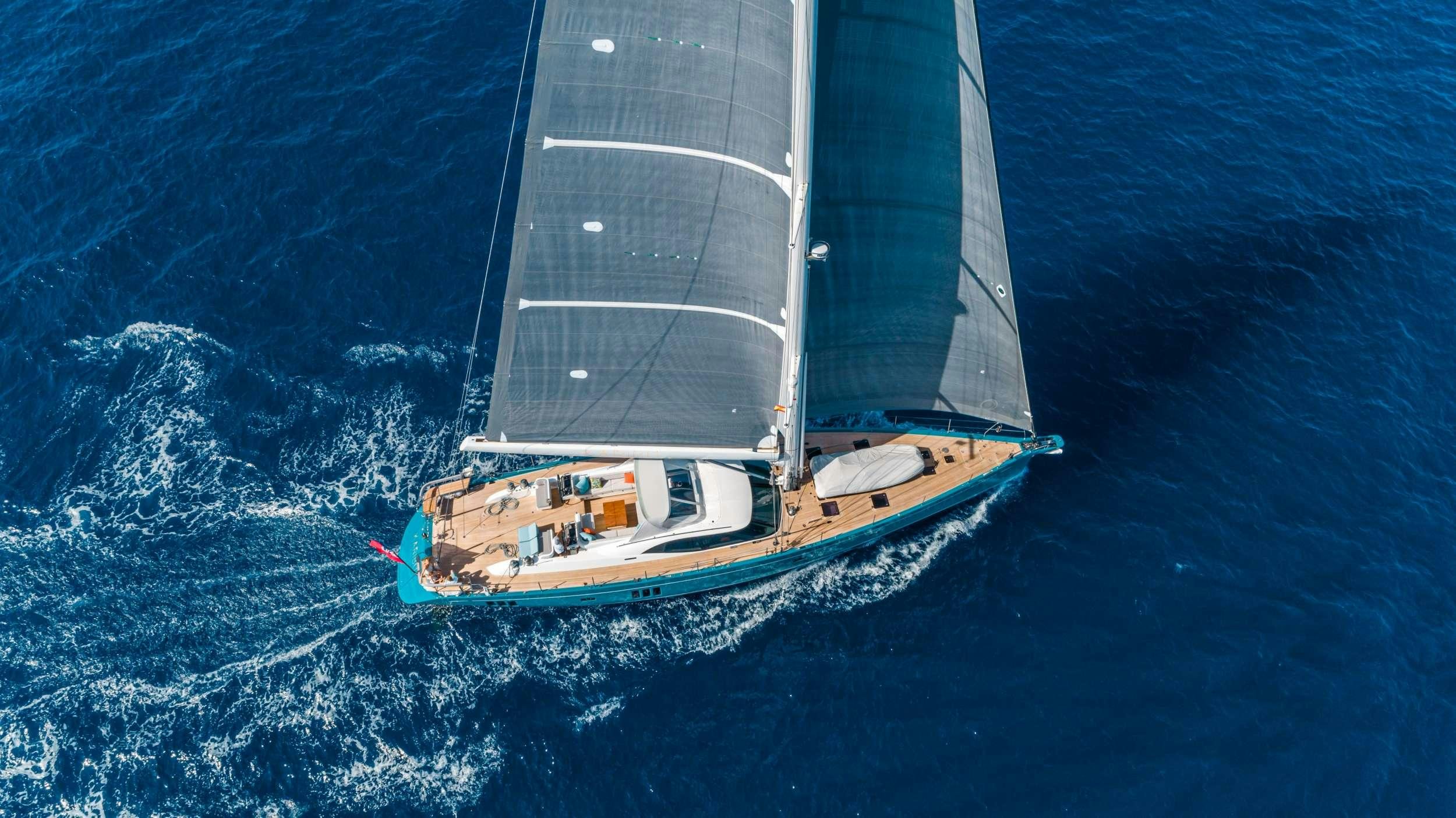 a boat in the water aboard KARIBU Yacht for Charter