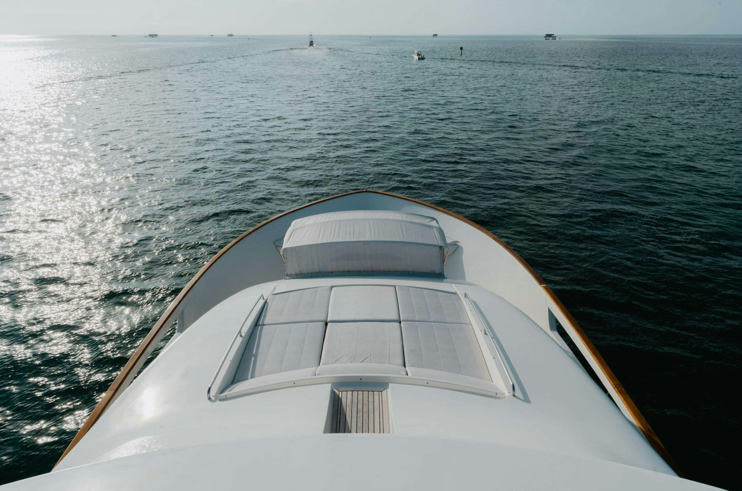 a boat on the water aboard BONUS ROUND Yacht for Charter