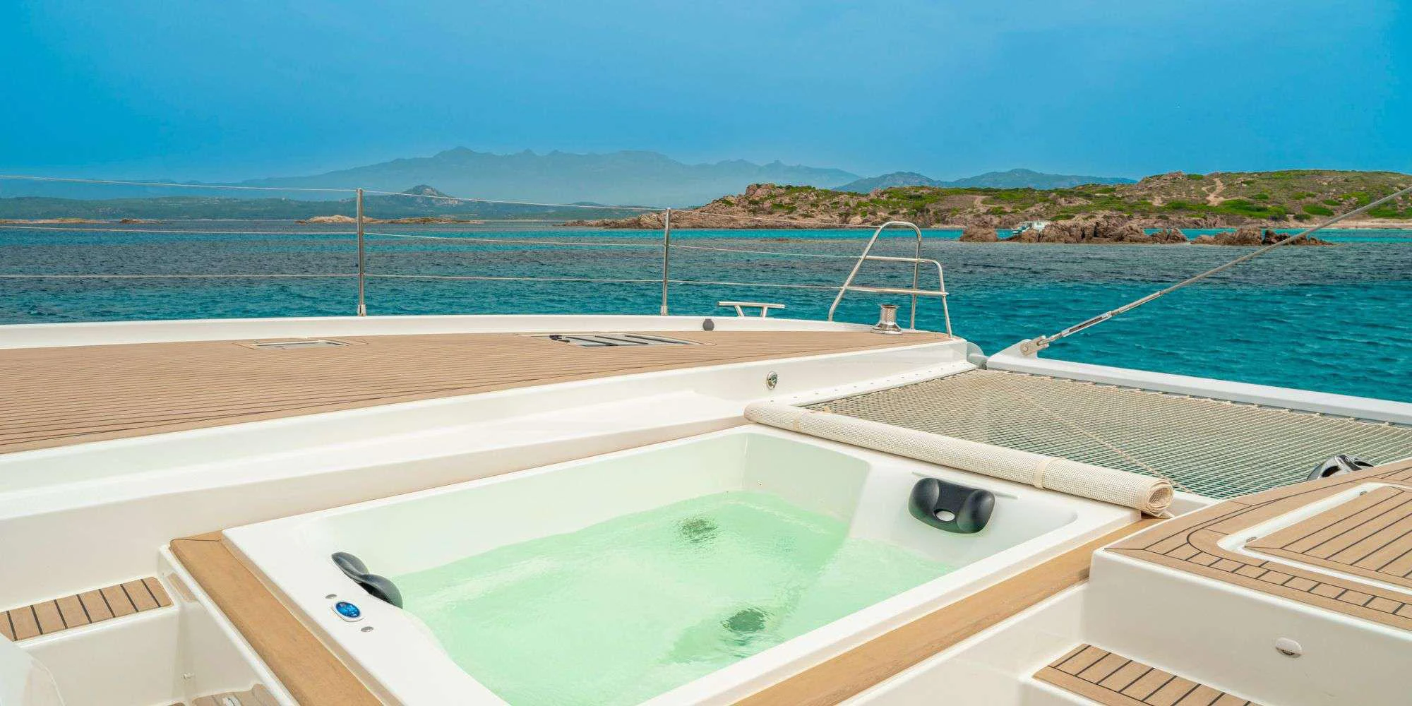 a pool on a boat aboard SEMPER FIDELIS Yacht for Charter