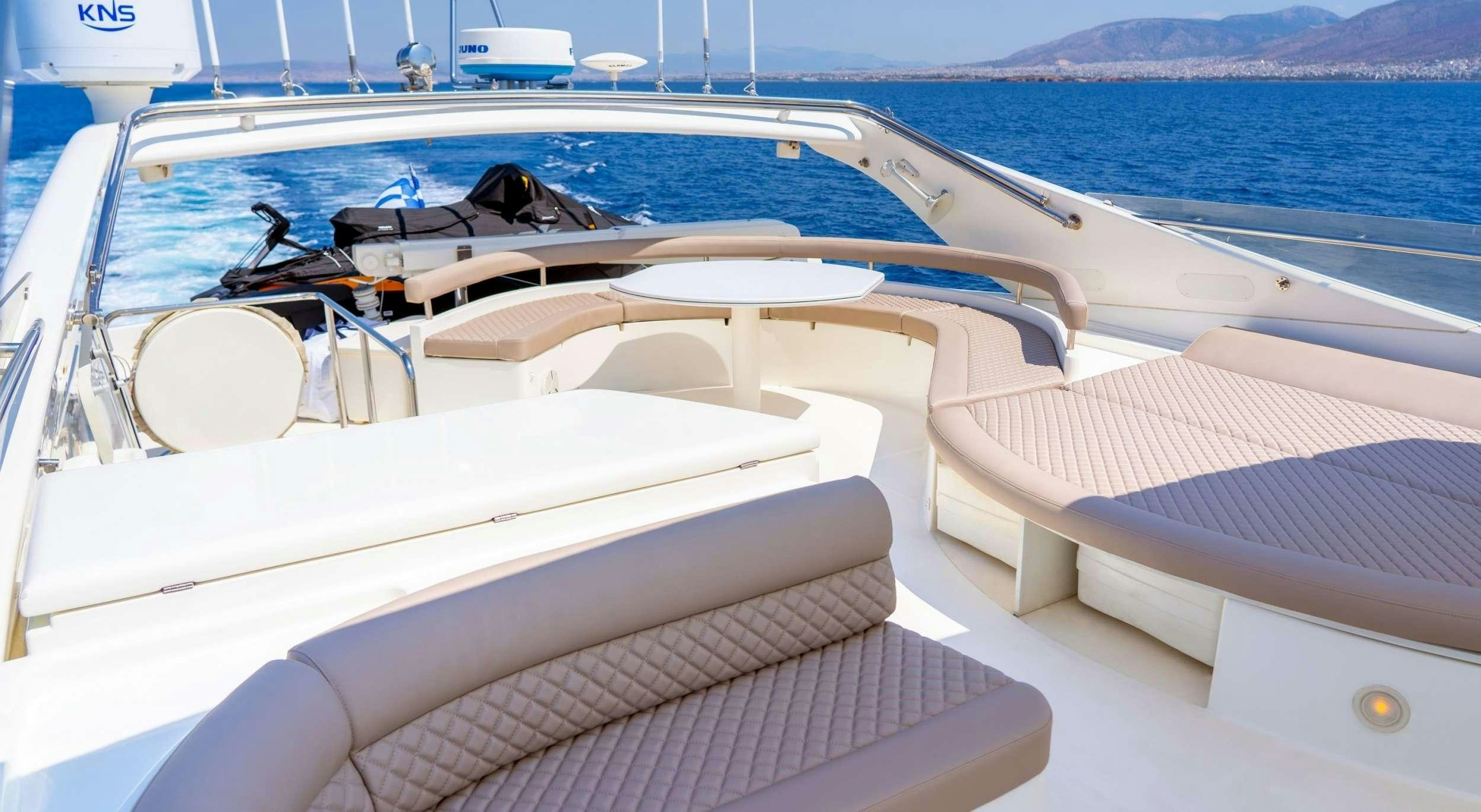 a boat on the water aboard SOFIA D Yacht for Charter