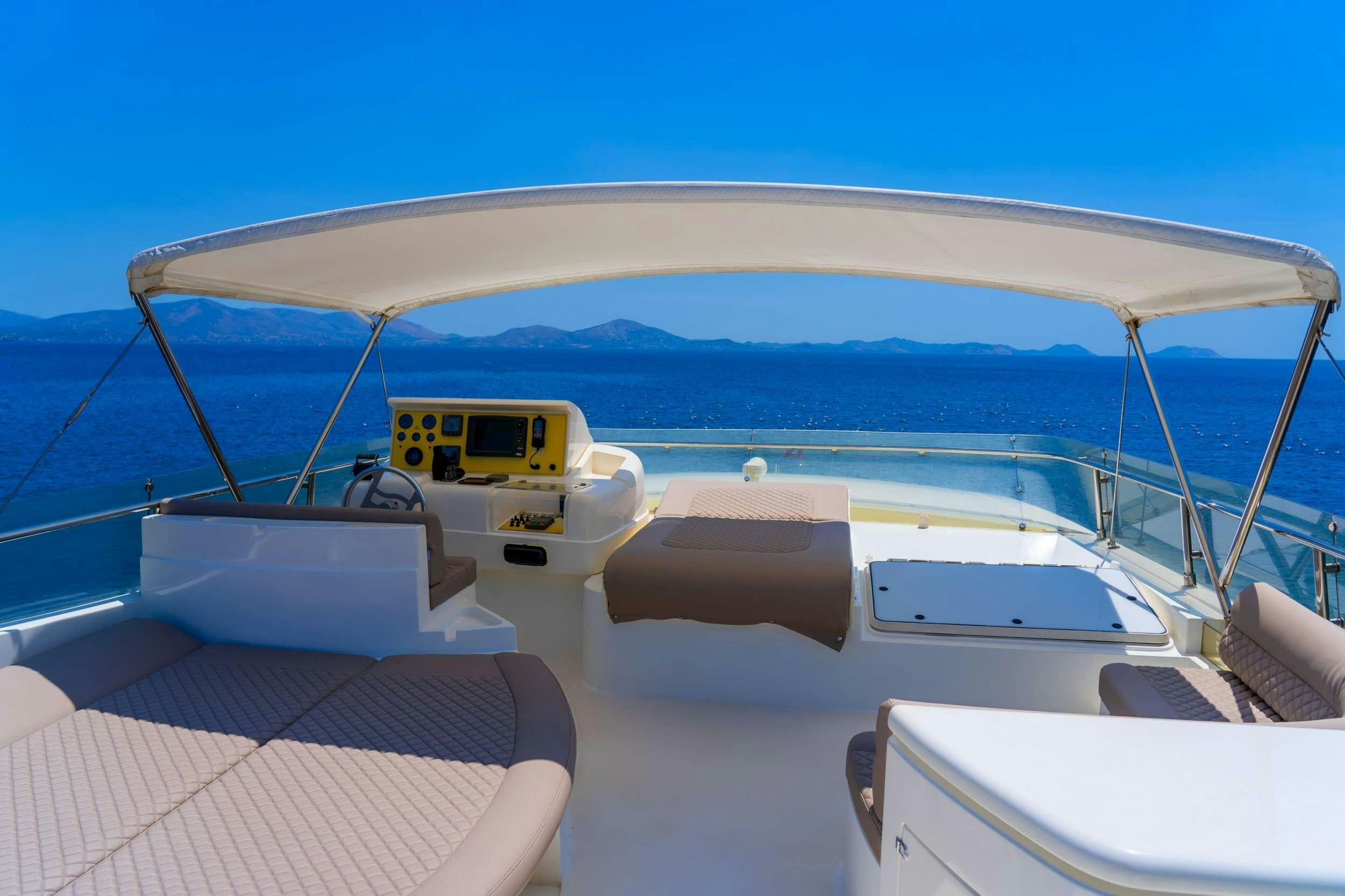 a boat on the water aboard SOFIA D Yacht for Charter