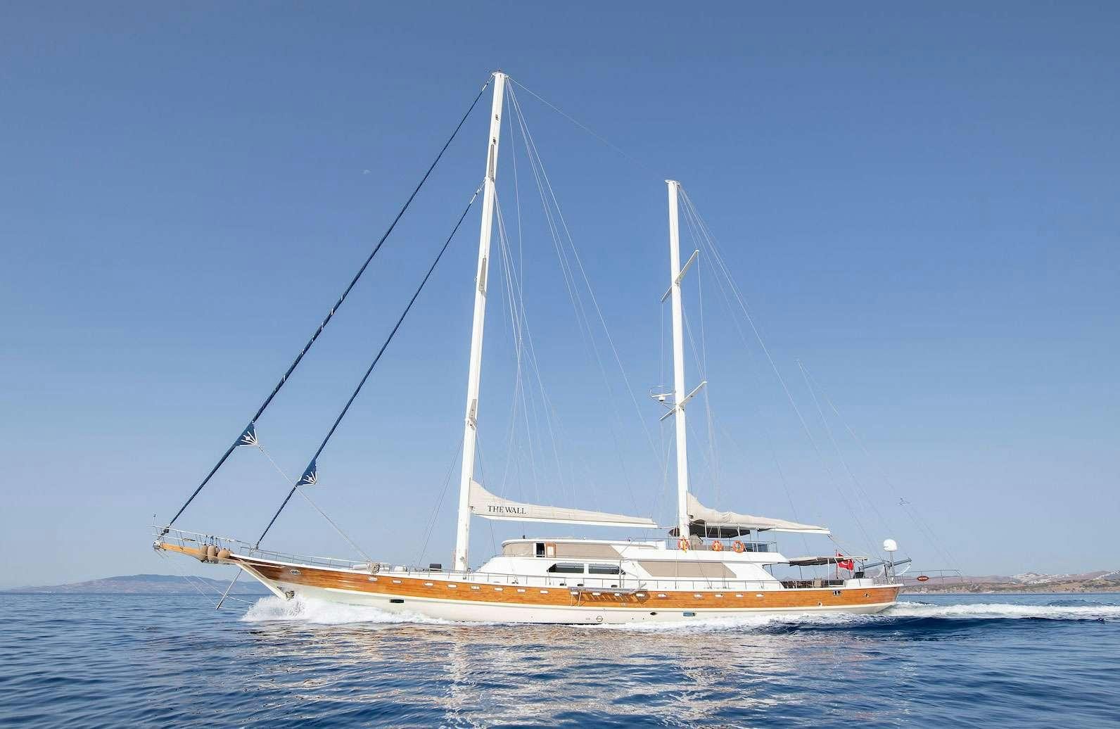 a sailboat on the water aboard THE WALL Yacht for Charter