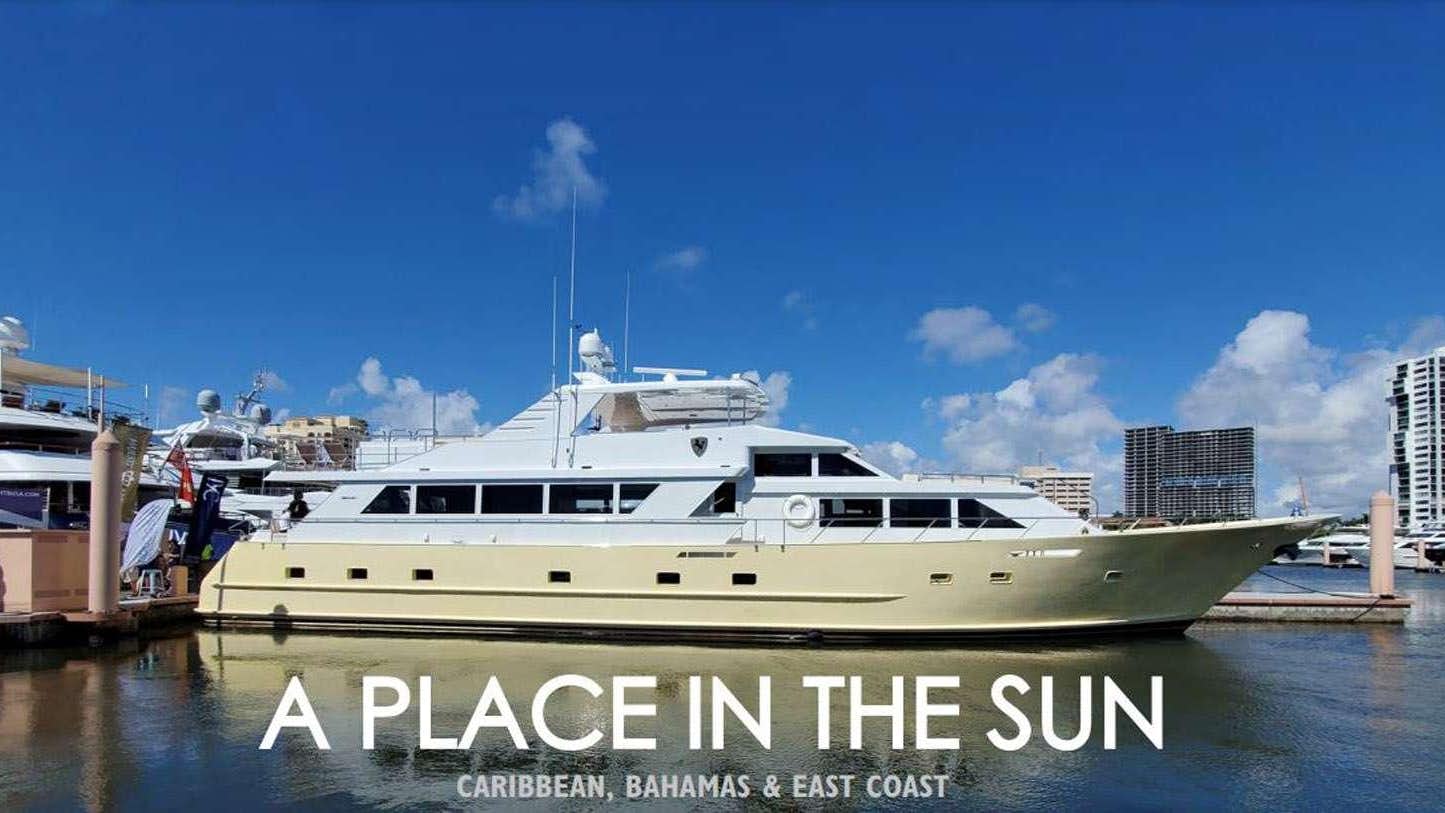a boat in the water aboard A PLACE IN THE SUN Yacht for Charter
