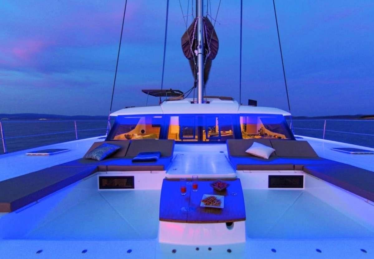 a boat on the water aboard Daydreams Yacht for Charter