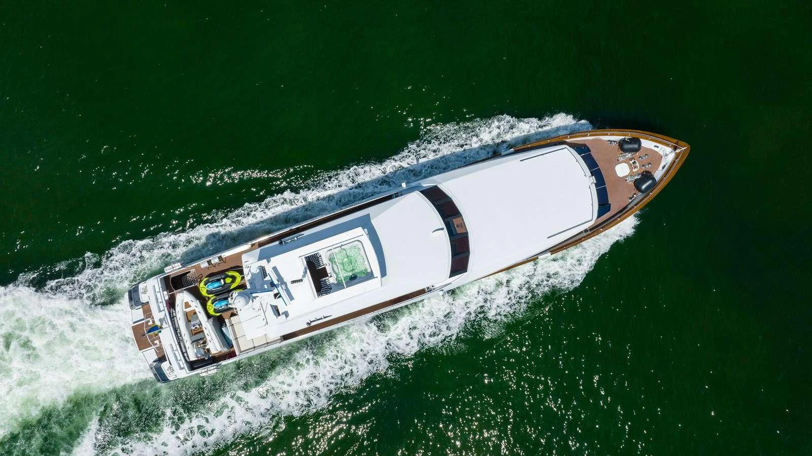 a boat on the water aboard QUANTUM Yacht for Charter