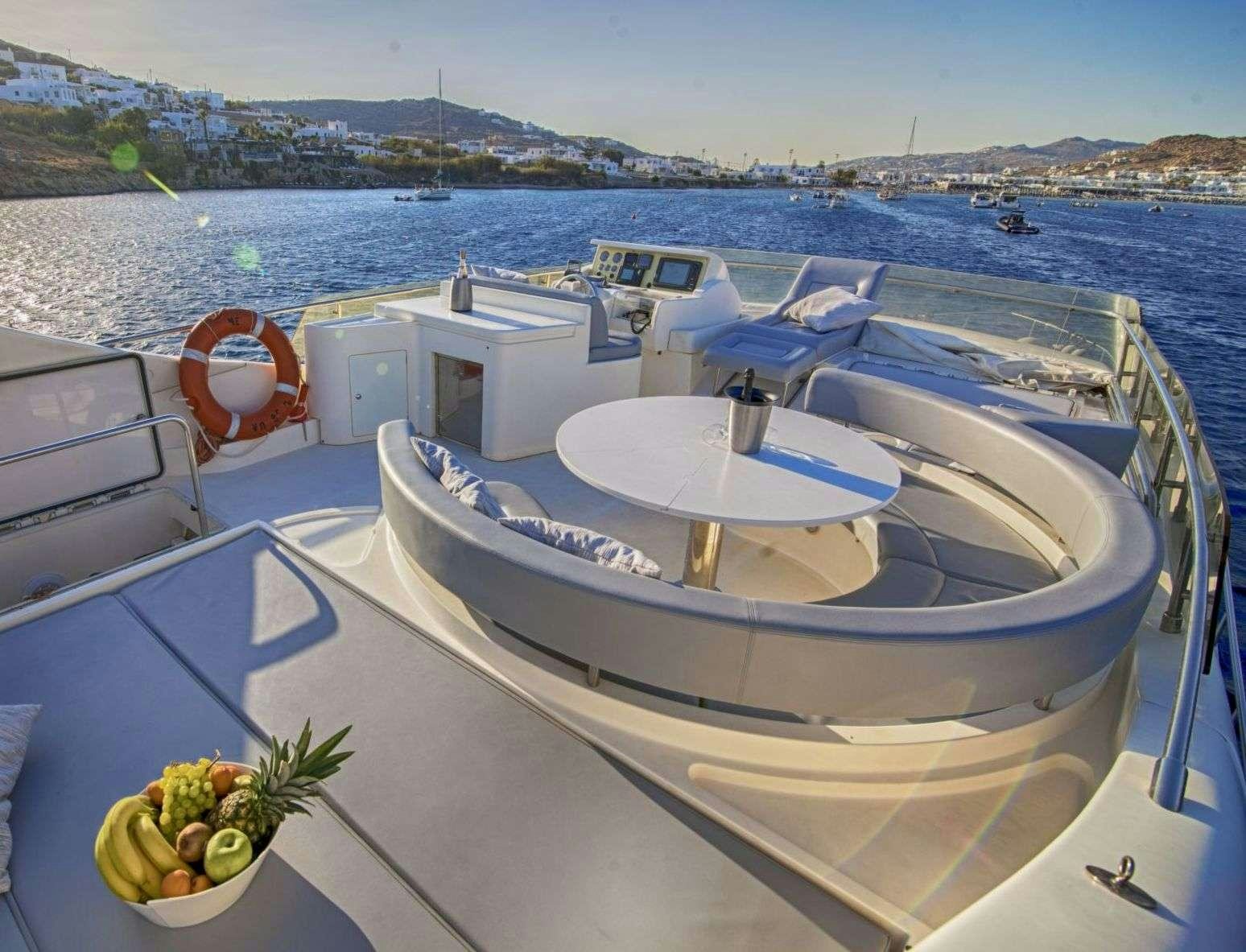 a boat on the water aboard SERENE Yacht for Charter