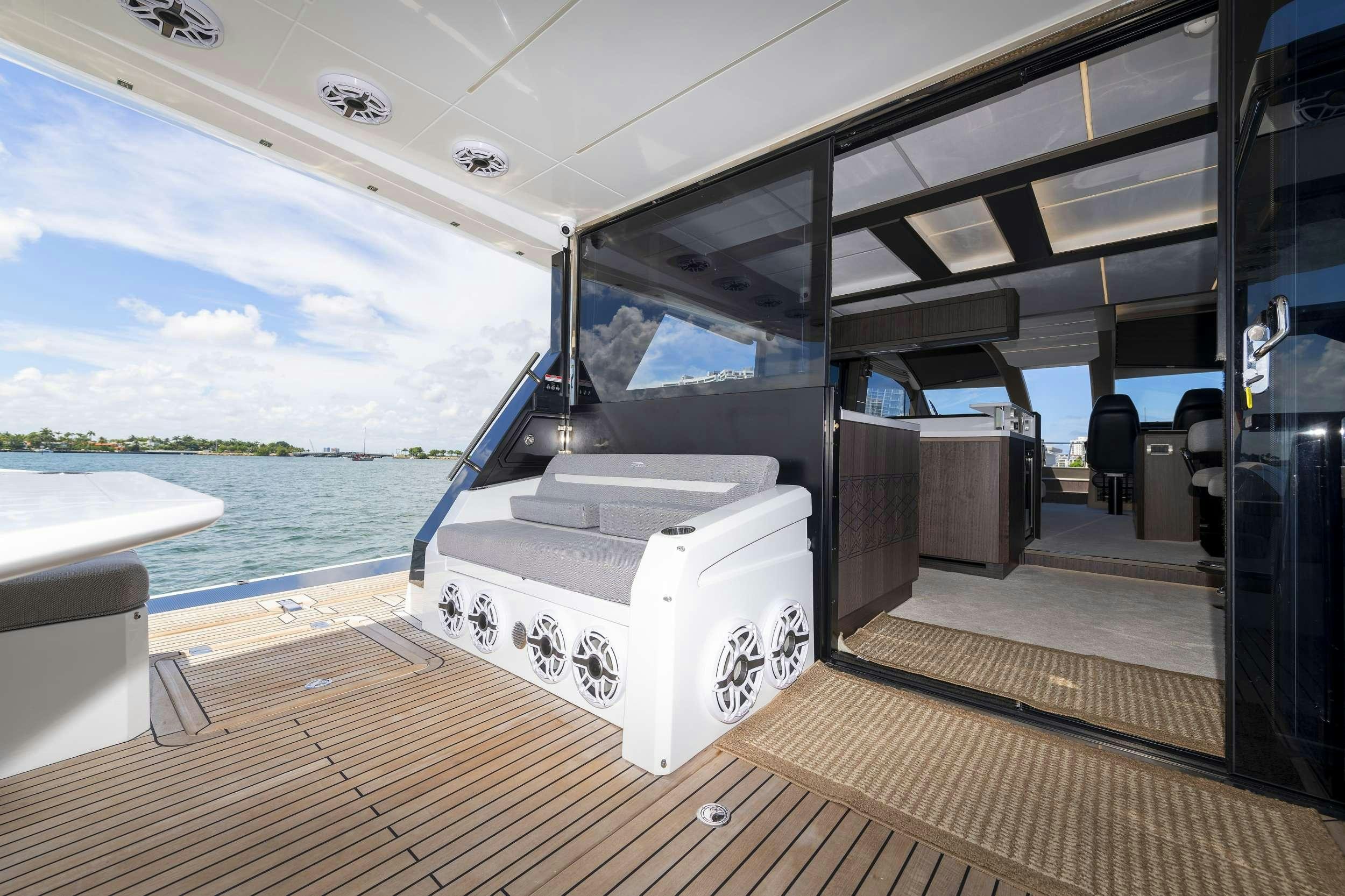 inside of a boat aboard CRYPTO LIFE Yacht for Charter