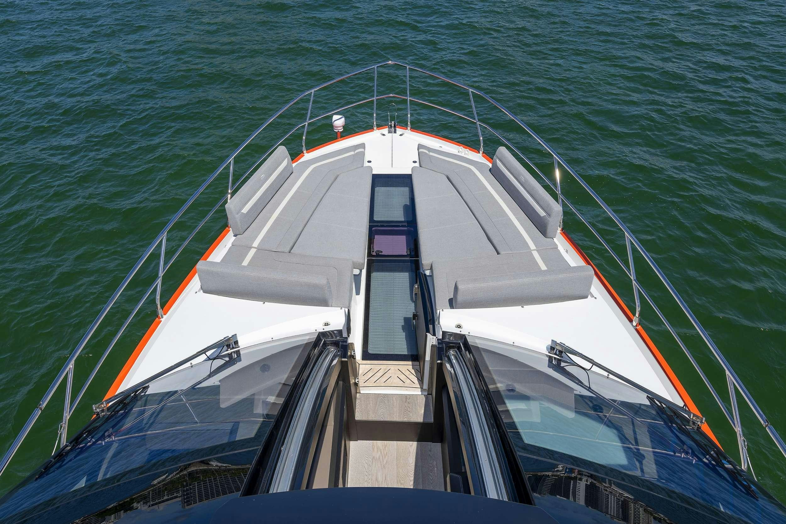 a boat in the water aboard CRYPTO LIFE Yacht for Charter