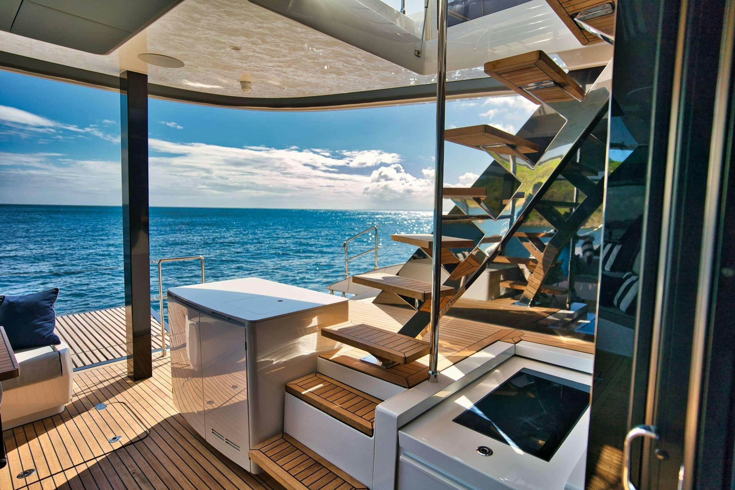 a boat on the water aboard GINETTE Yacht for Charter