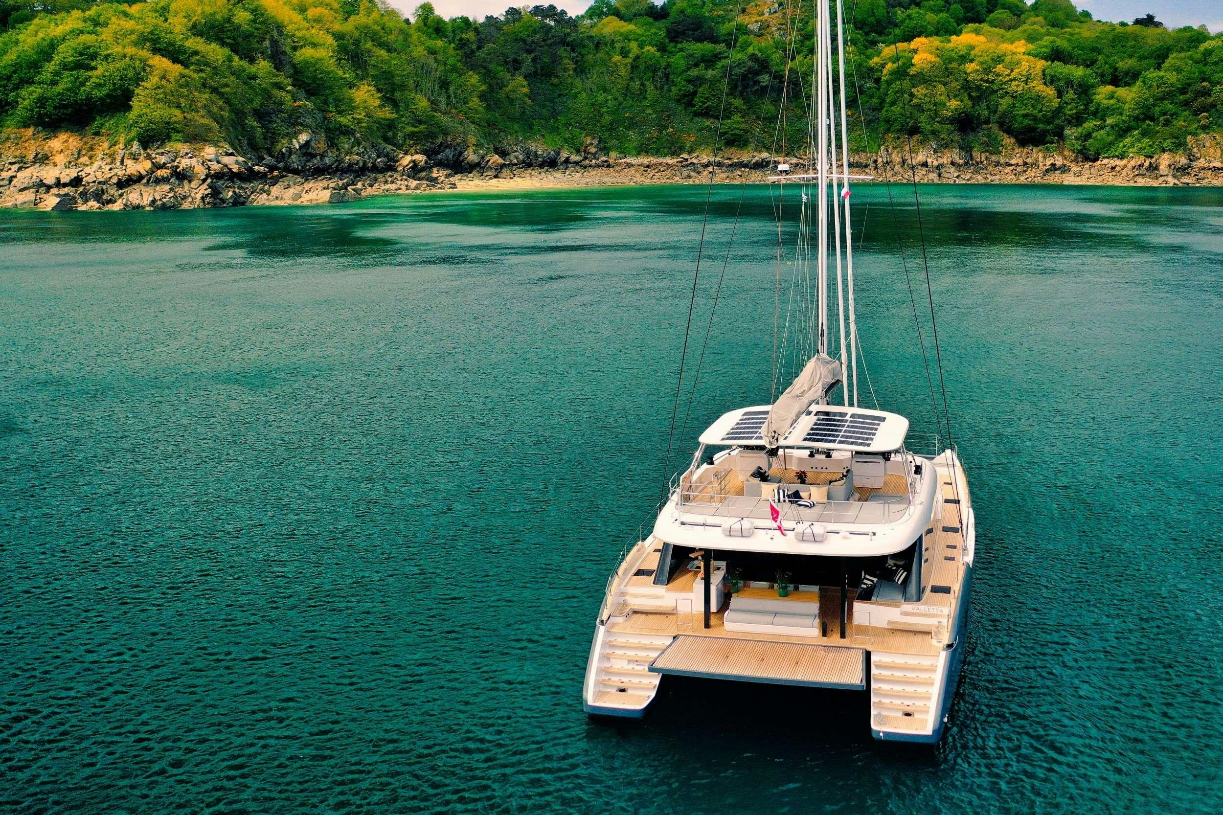a boat on the water aboard GINETTE Yacht for Charter