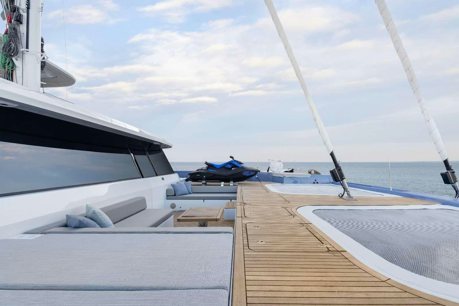 a boat on the water aboard AGATA BLU Yacht for Charter