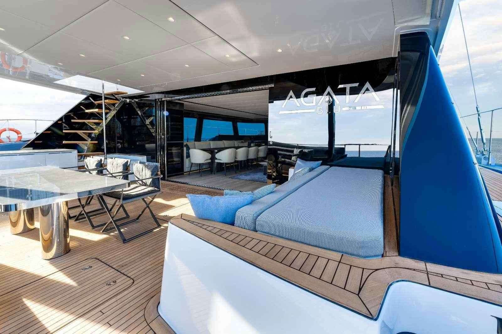 inside view of a factory aboard AGATA BLU Yacht for Charter