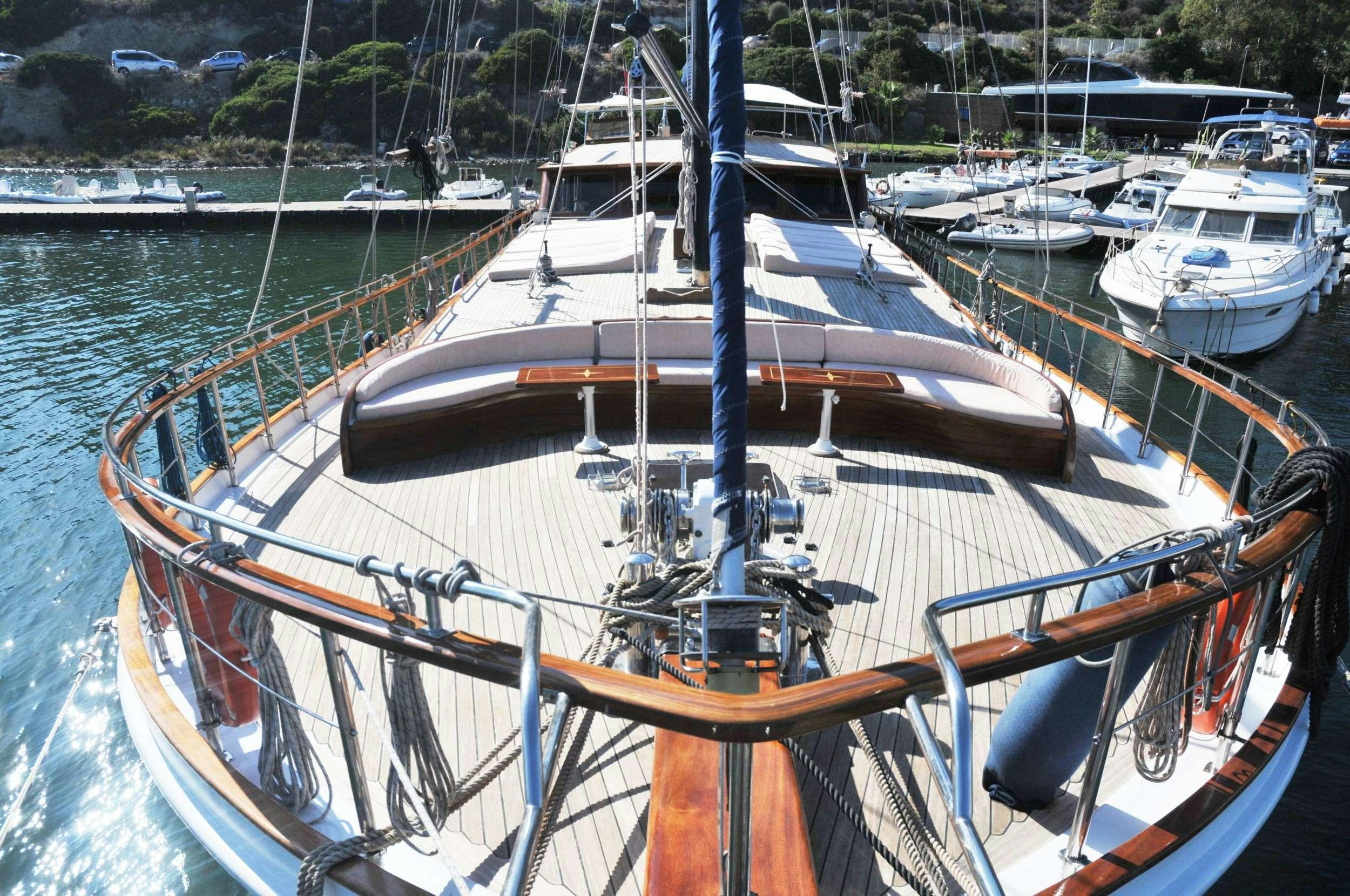 a boat in the water aboard ELIANORA Yacht for Charter