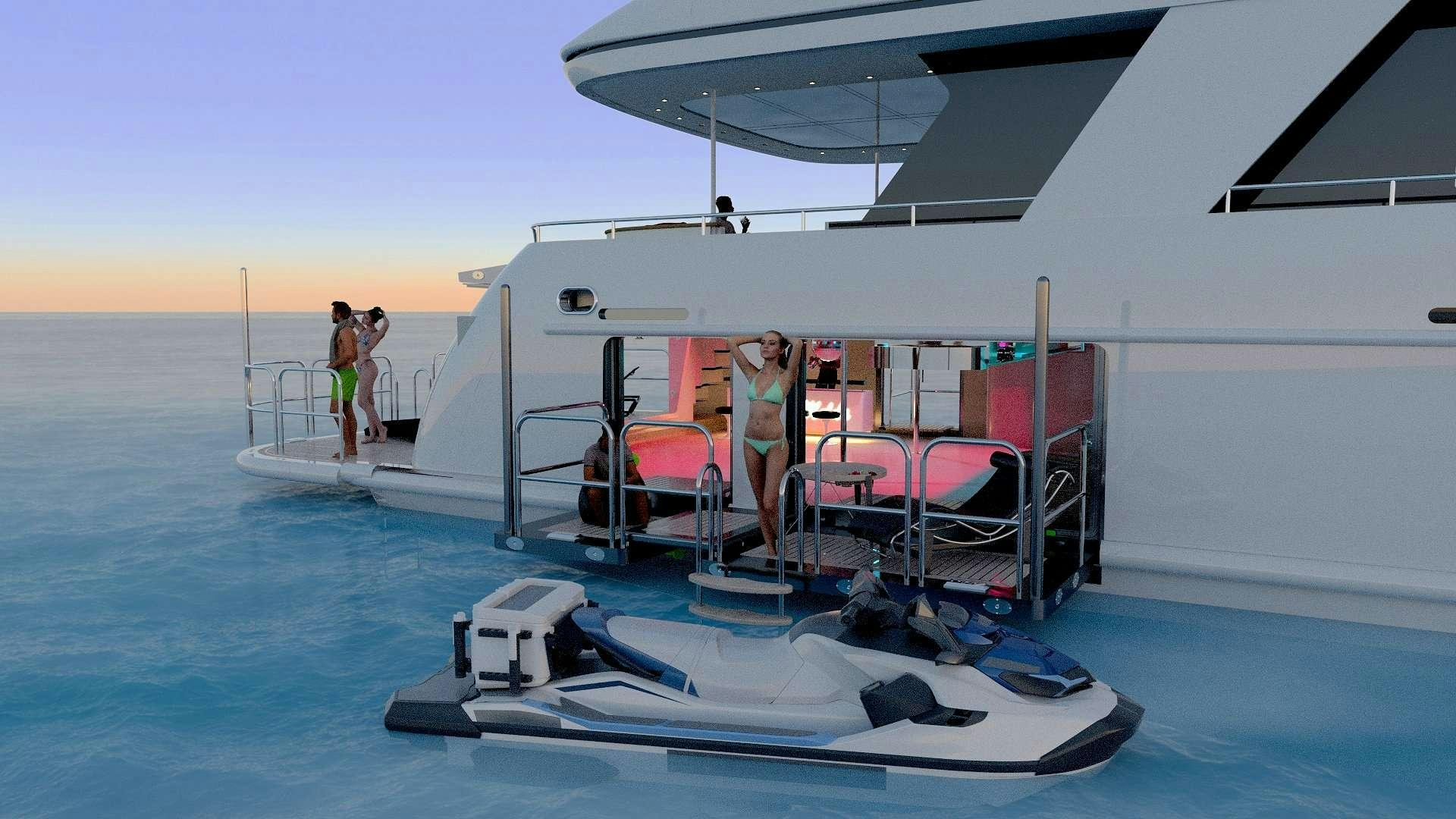 people on a boat aboard PRINCESS MELDA Yacht for Charter