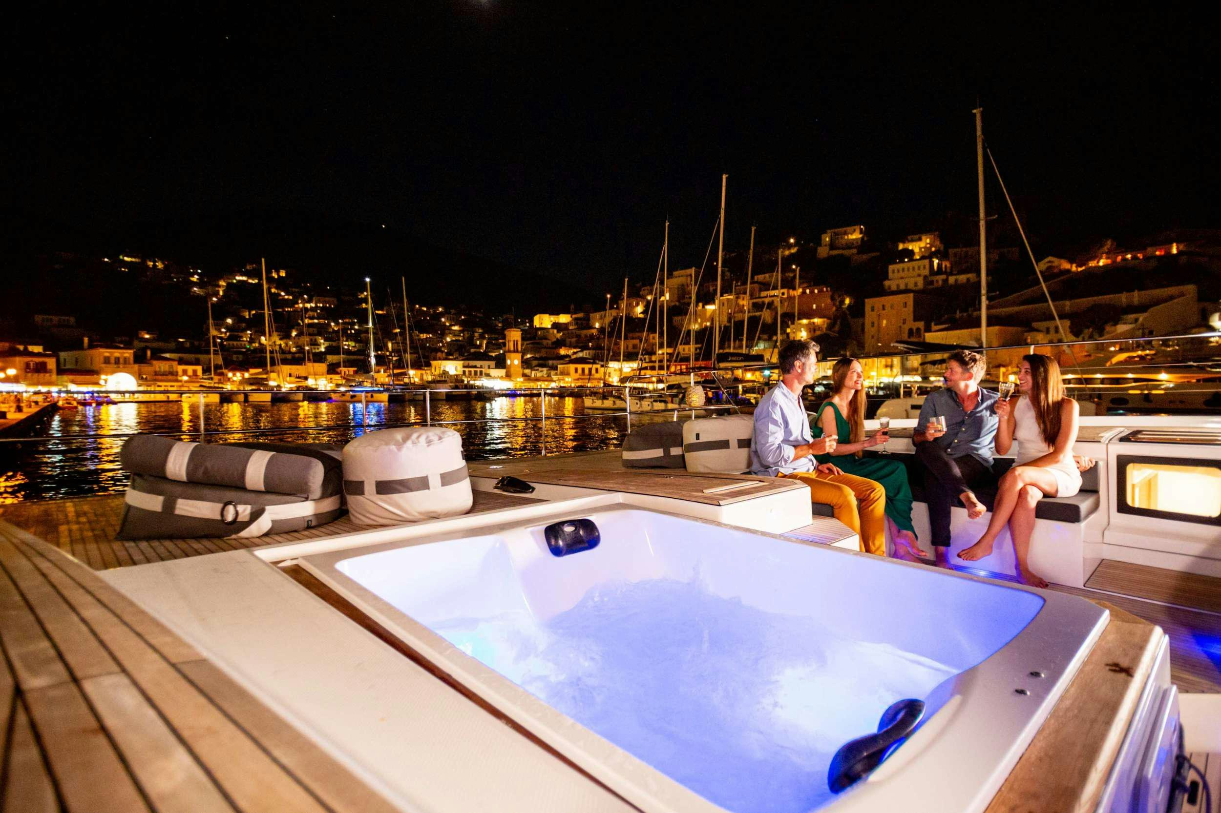 people on a boat aboard ALENA Yacht for Charter