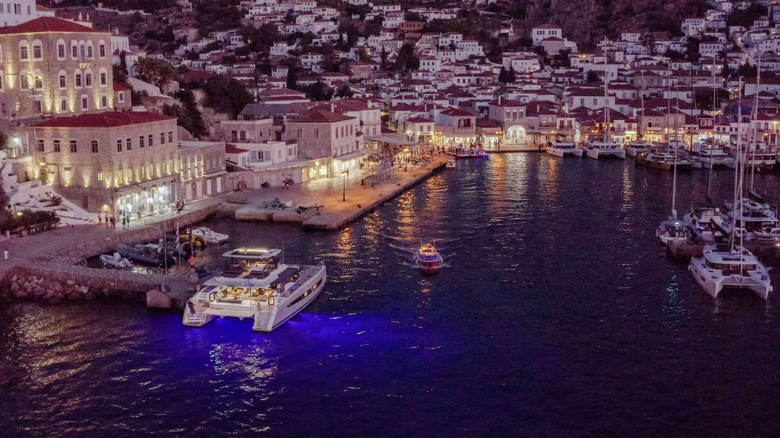 boats in the water aboard ALENA Yacht for Charter