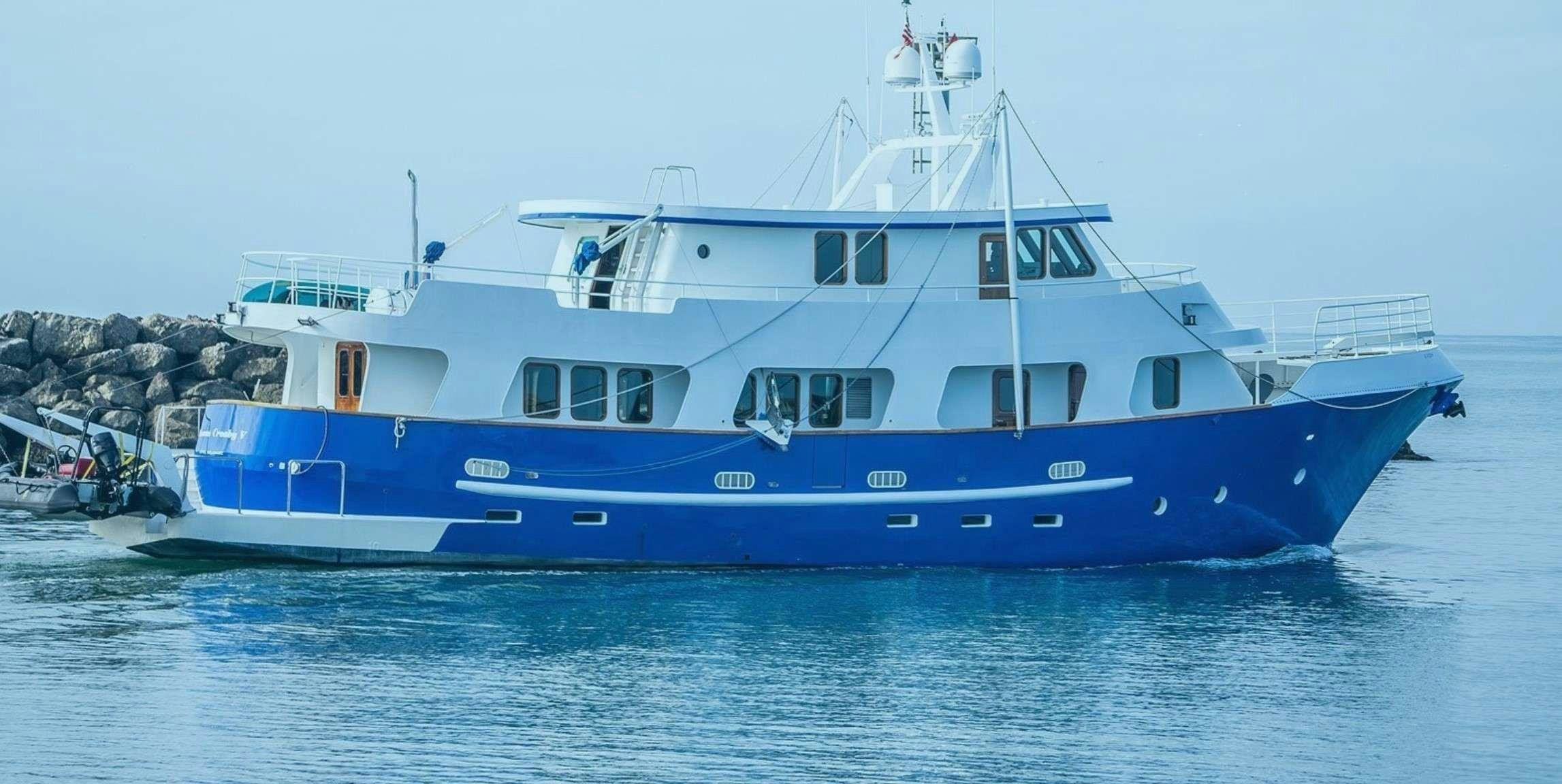 a boat on the water aboard BEAR PAW Yacht for Charter