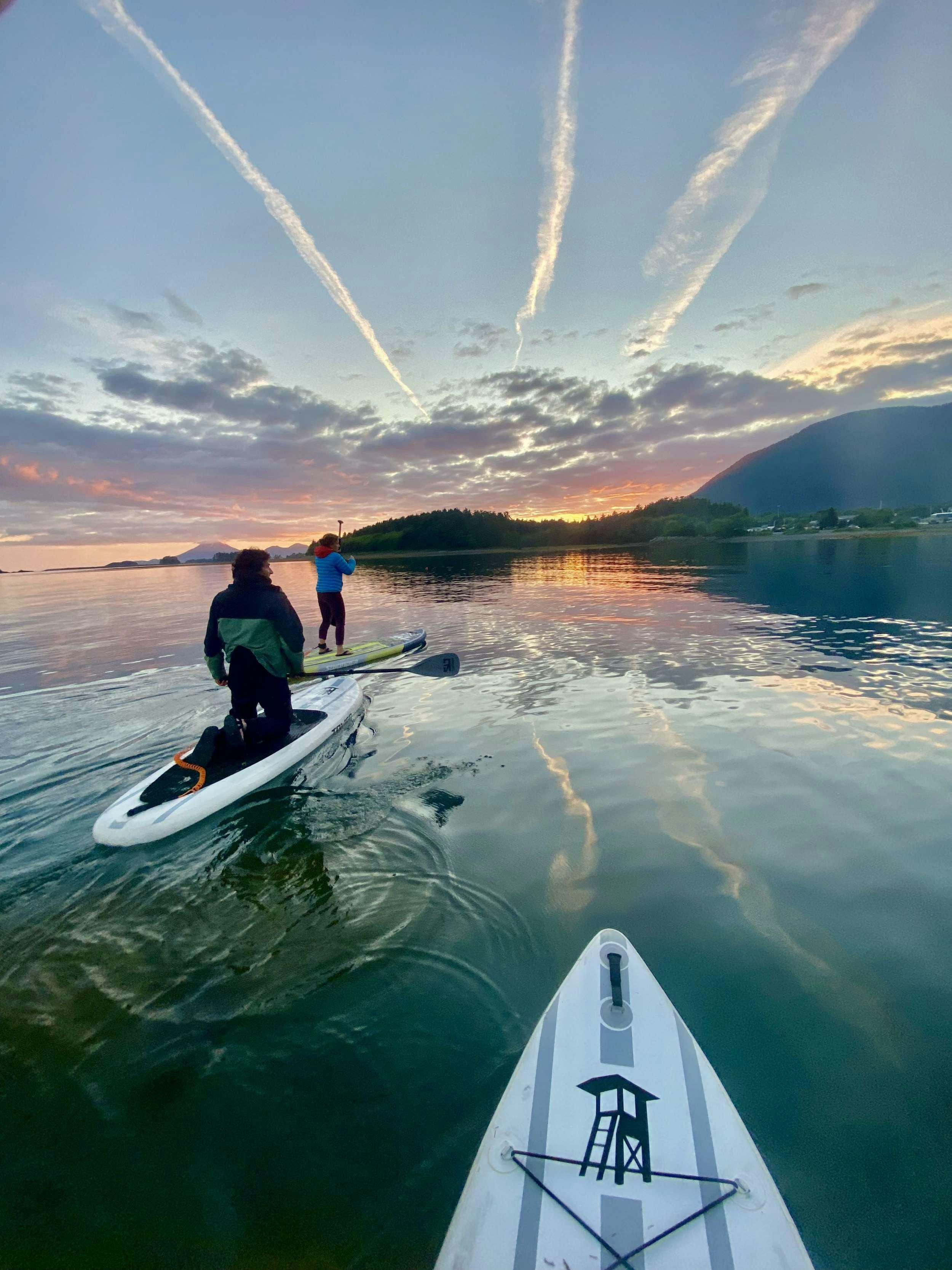 a person on a jet ski in the water aboard BEAR PAW Yacht for Charter