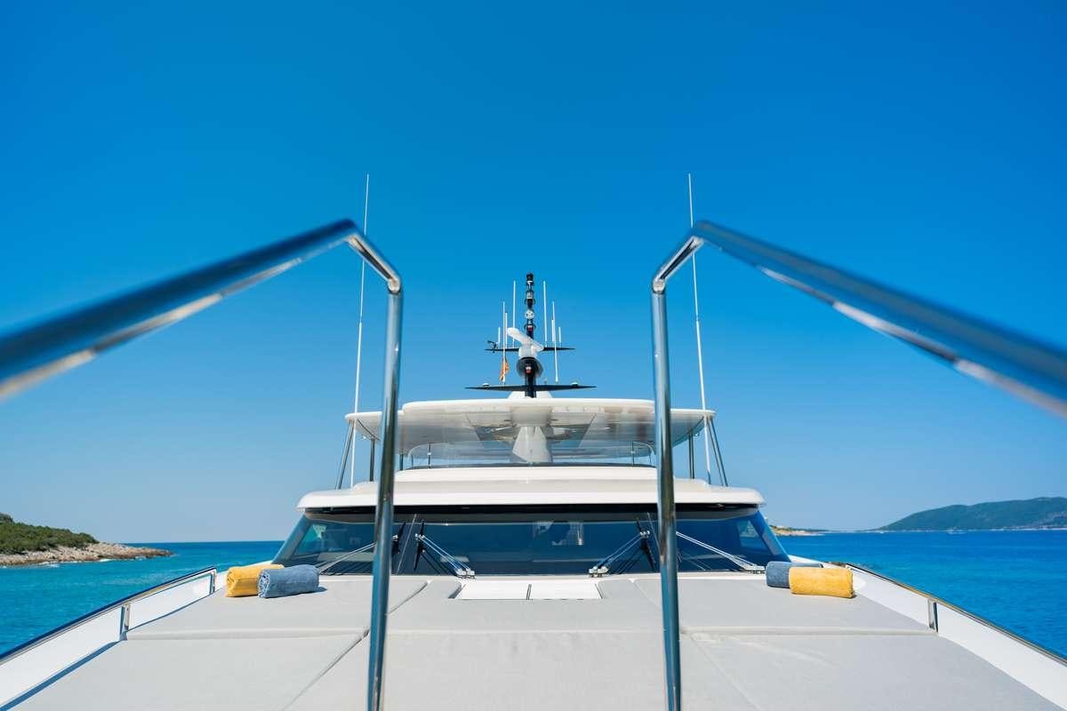 a boat on a body of water aboard VALENTINA II Yacht for Charter