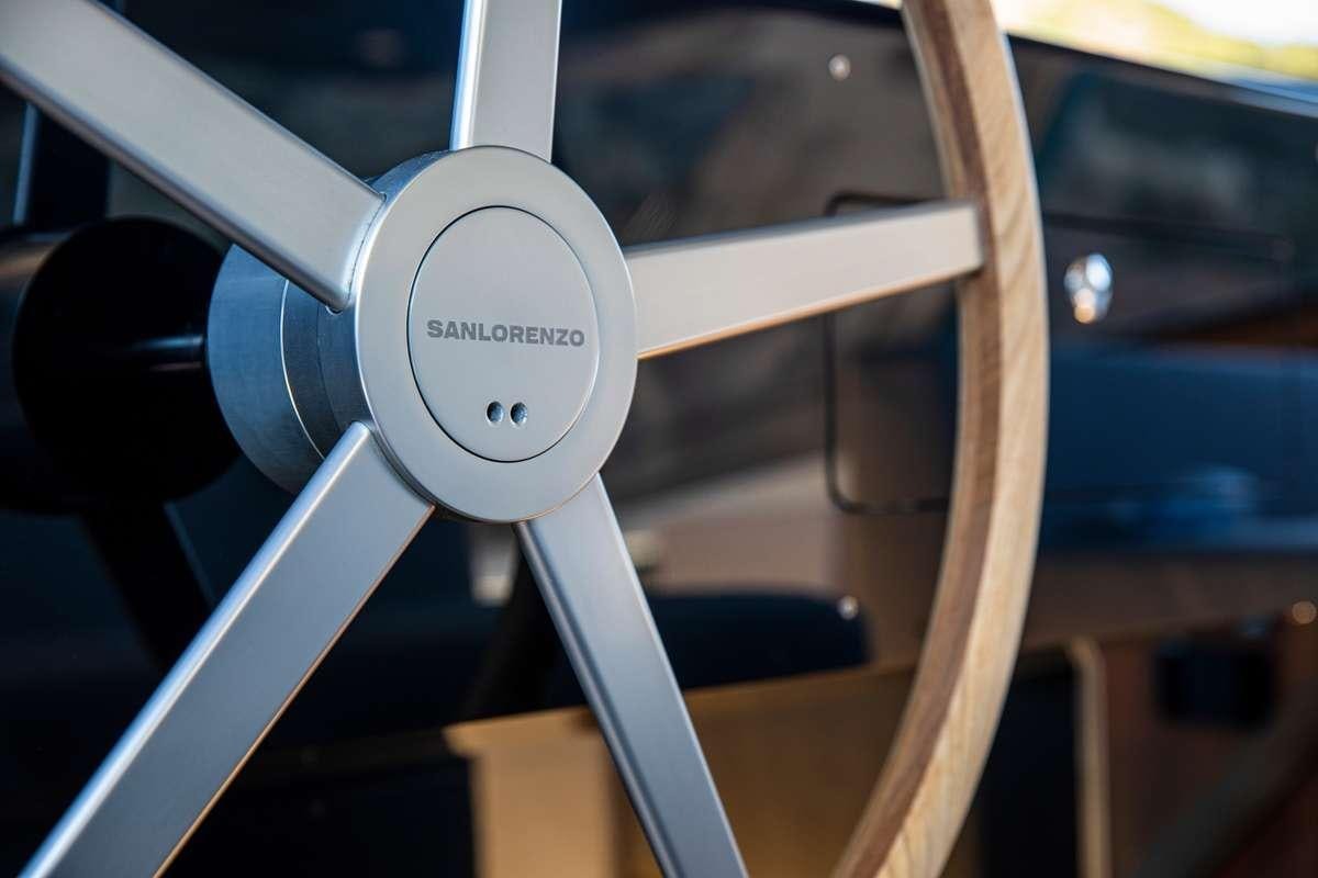 a white object with a black handle aboard SEVEN Yacht for Charter