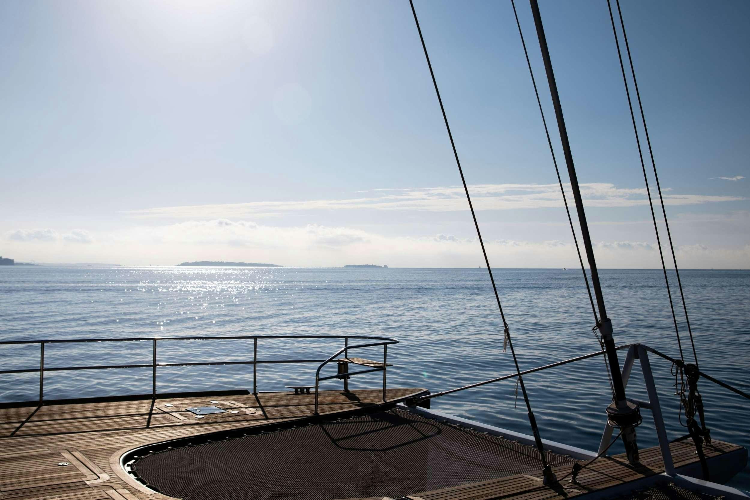 a boat on the water aboard SEAZEN II Yacht for Charter
