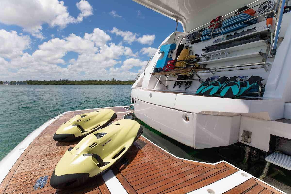 a boat on the water aboard LAGO PARADISE Yacht for Charter
