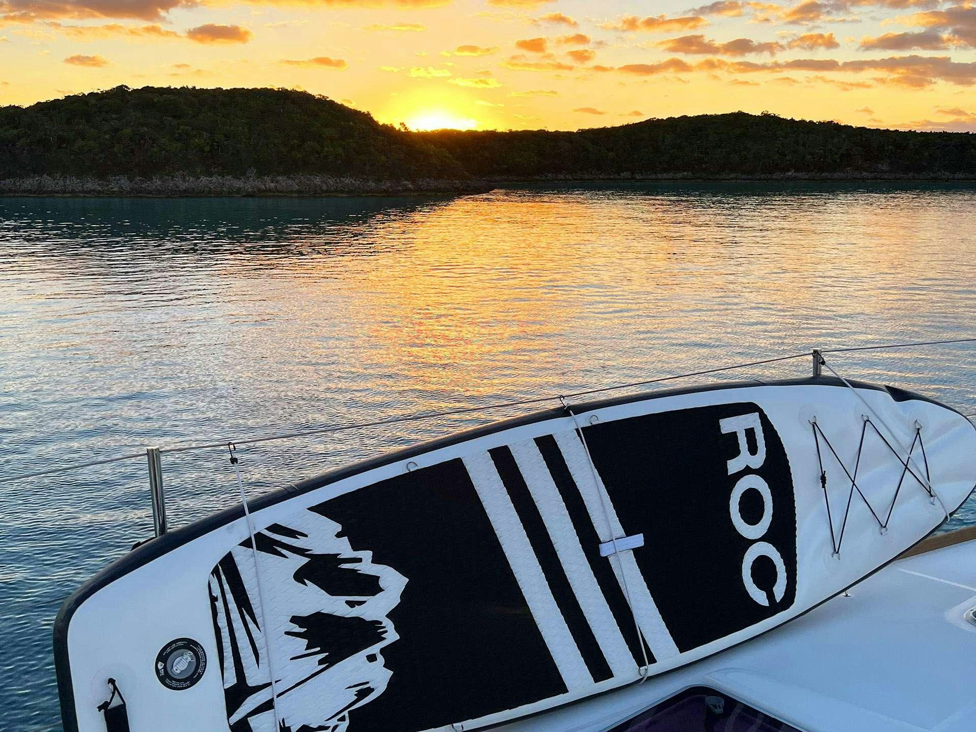 a boat on the water aboard BLUE CAT Yacht for Charter