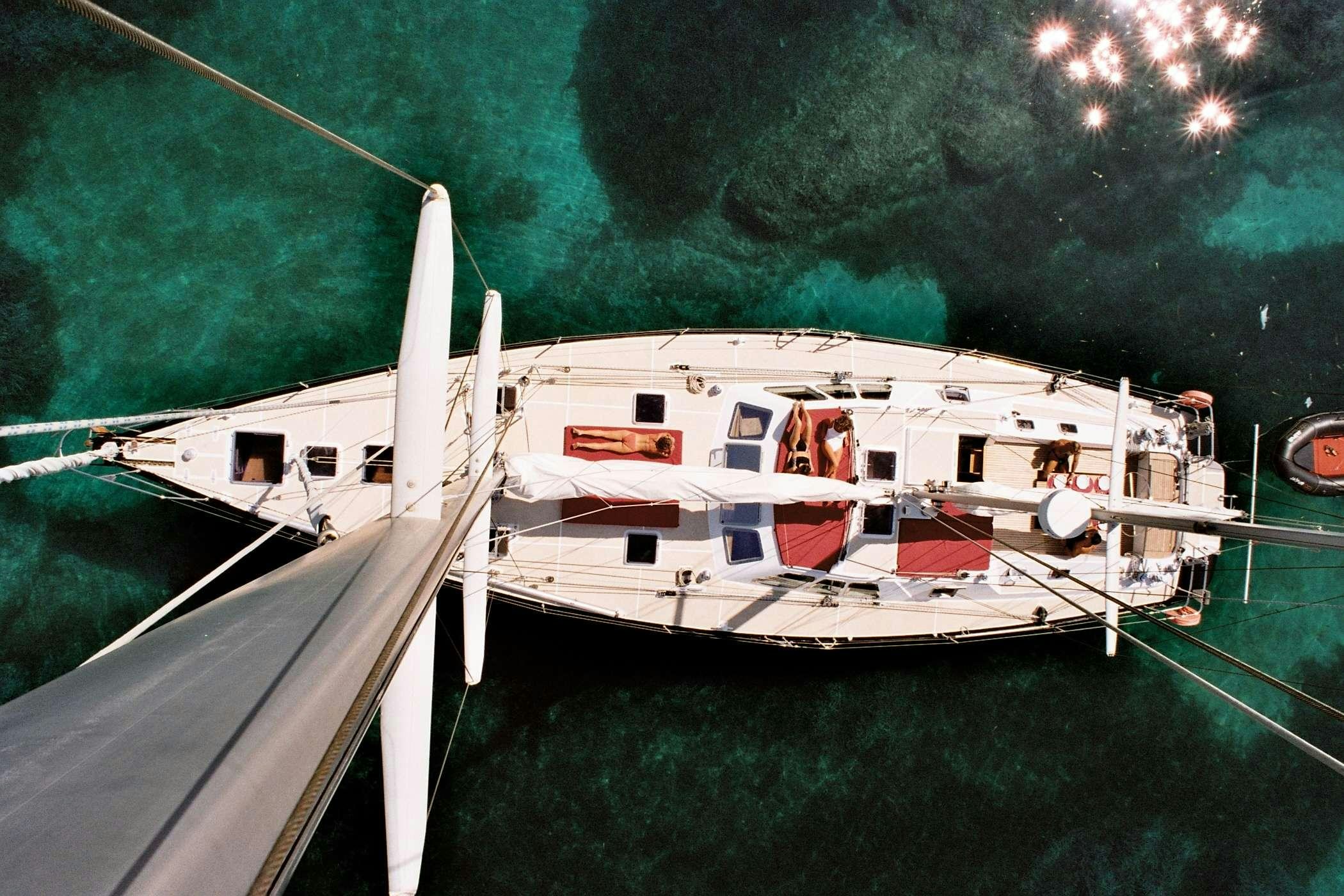 a boat in the water aboard JAIPUR Yacht for Charter