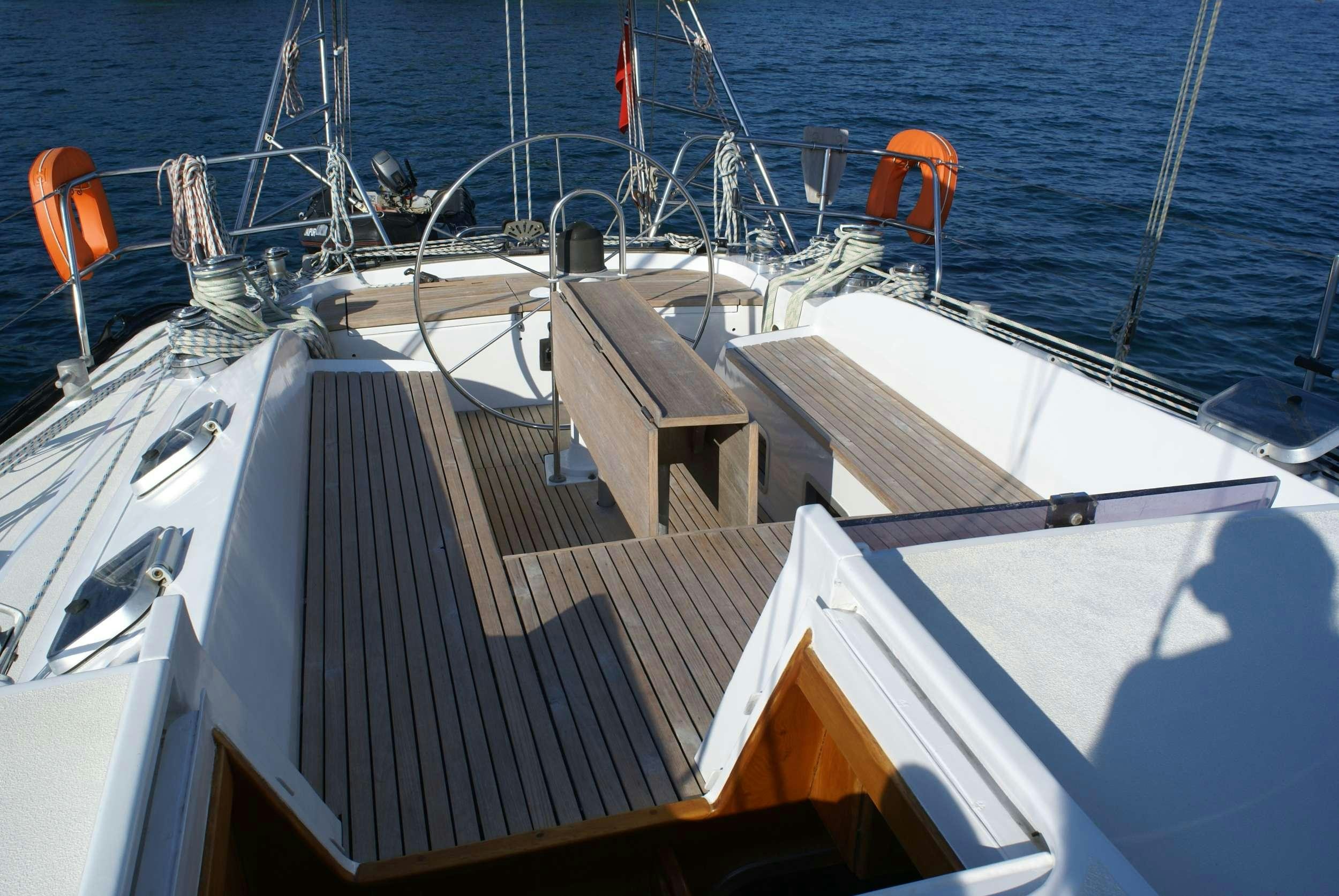 a boat on the water aboard JAIPUR Yacht for Charter