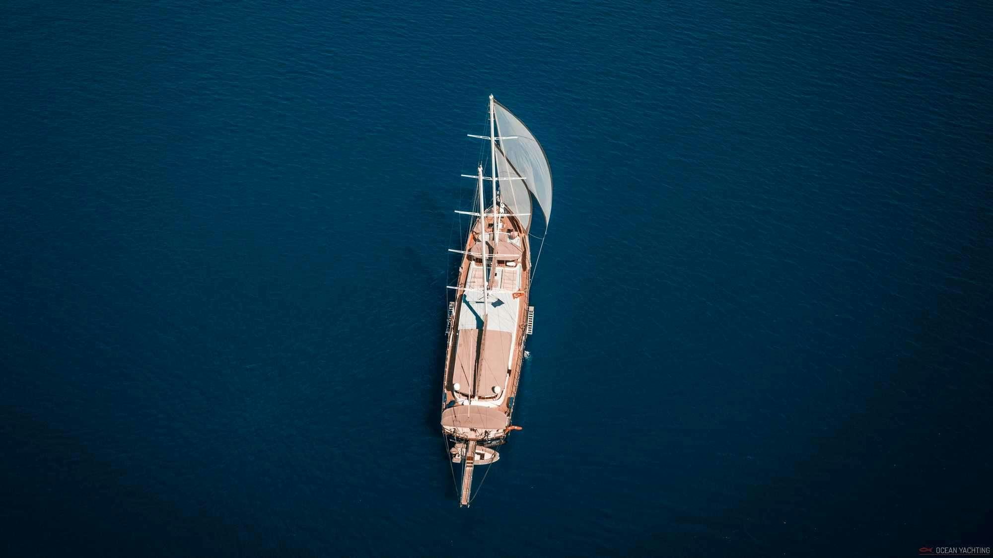 a boat in the water aboard NEVRA QUEEN Yacht for Charter