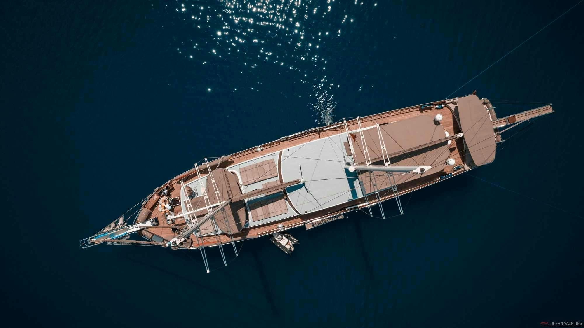 a boat in the water aboard NEVRA QUEEN Yacht for Charter
