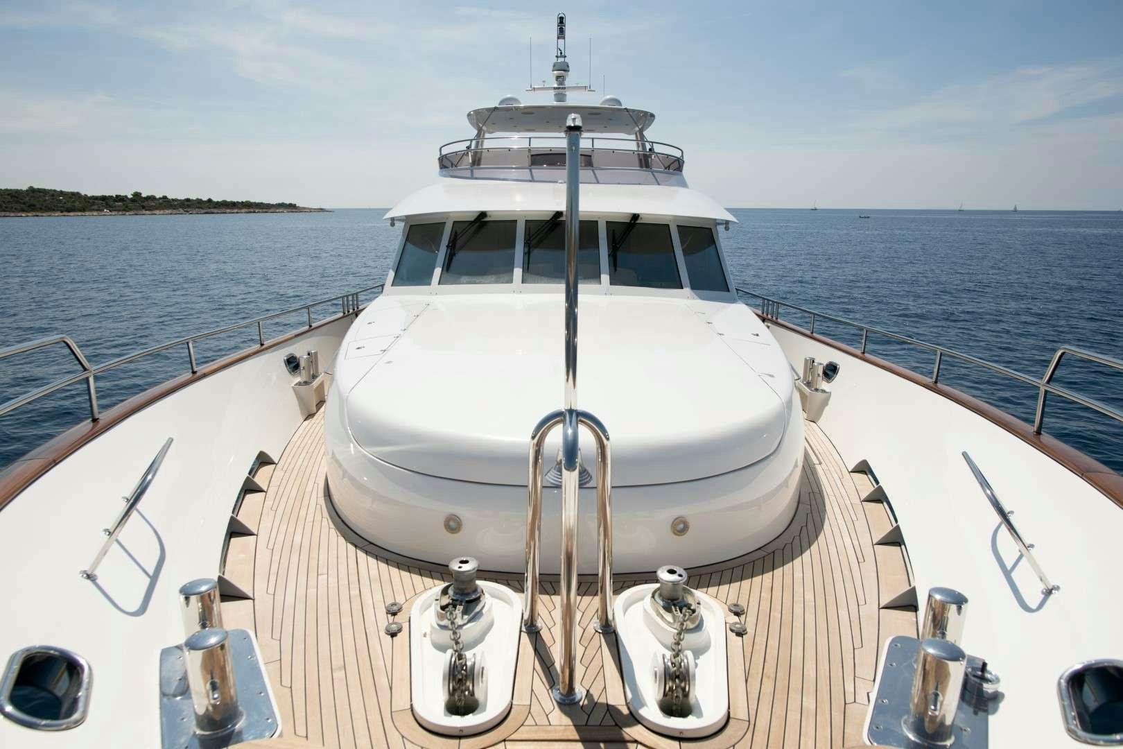 a boat on a body of water aboard SEA BREEZE II Yacht for Charter
