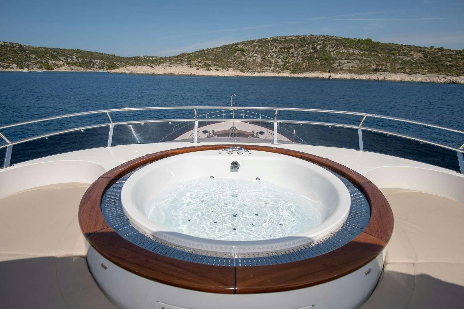 a boat on a body of water aboard SEA BREEZE II Yacht for Charter