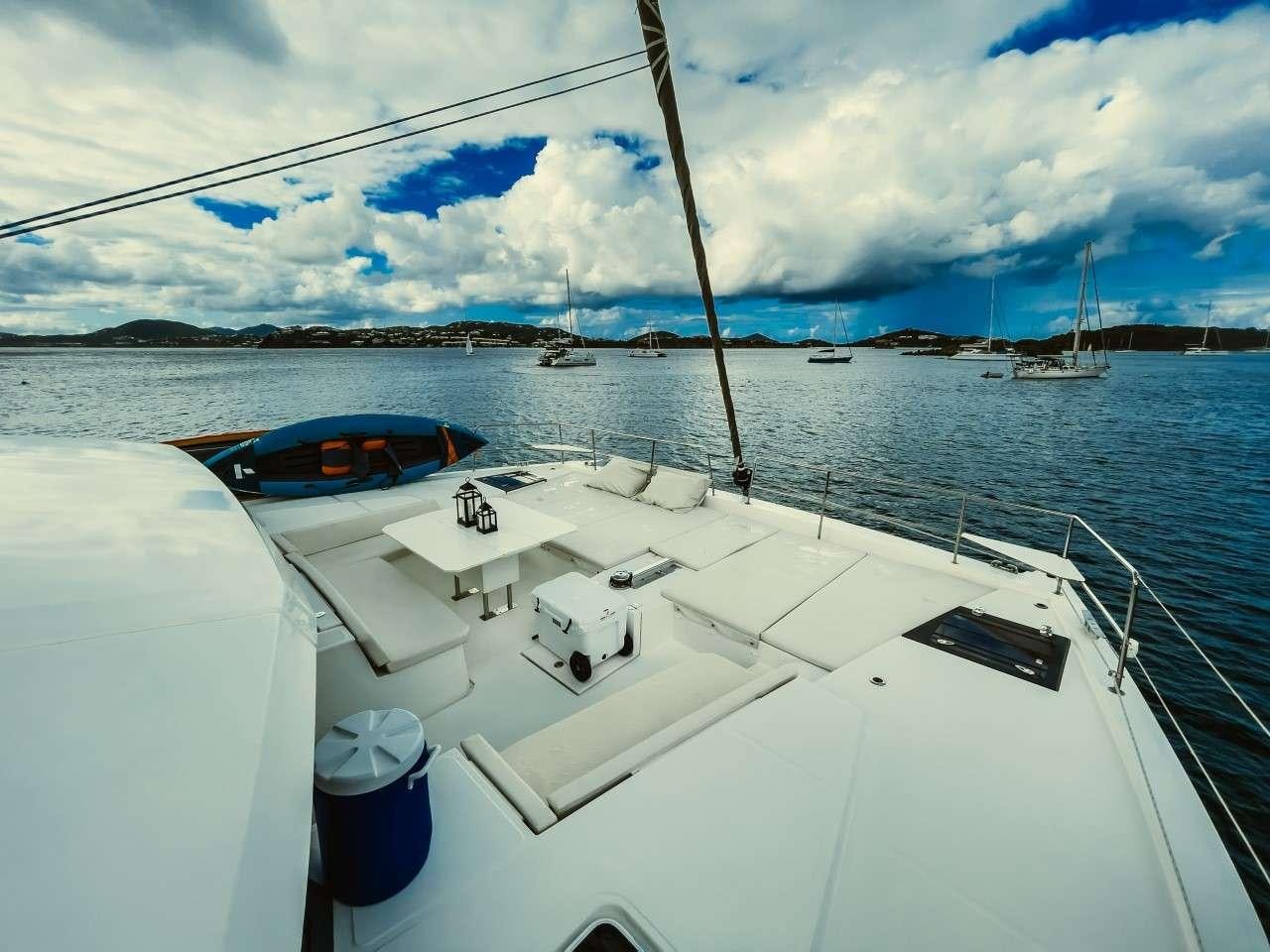 a boat on the water aboard ANNA PINK Yacht for Charter
