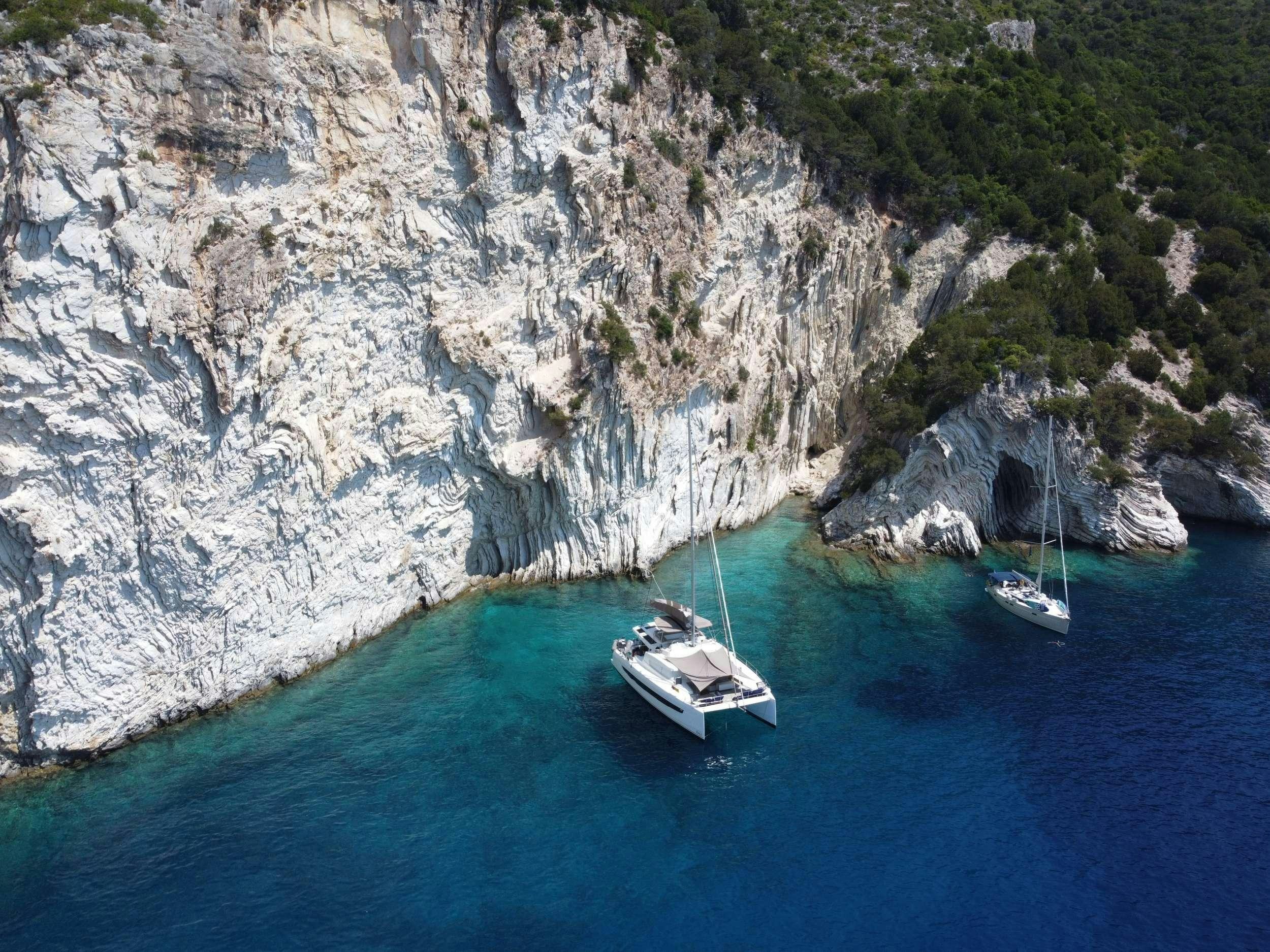 boats in the water aboard ANNA PINK Yacht for Charter