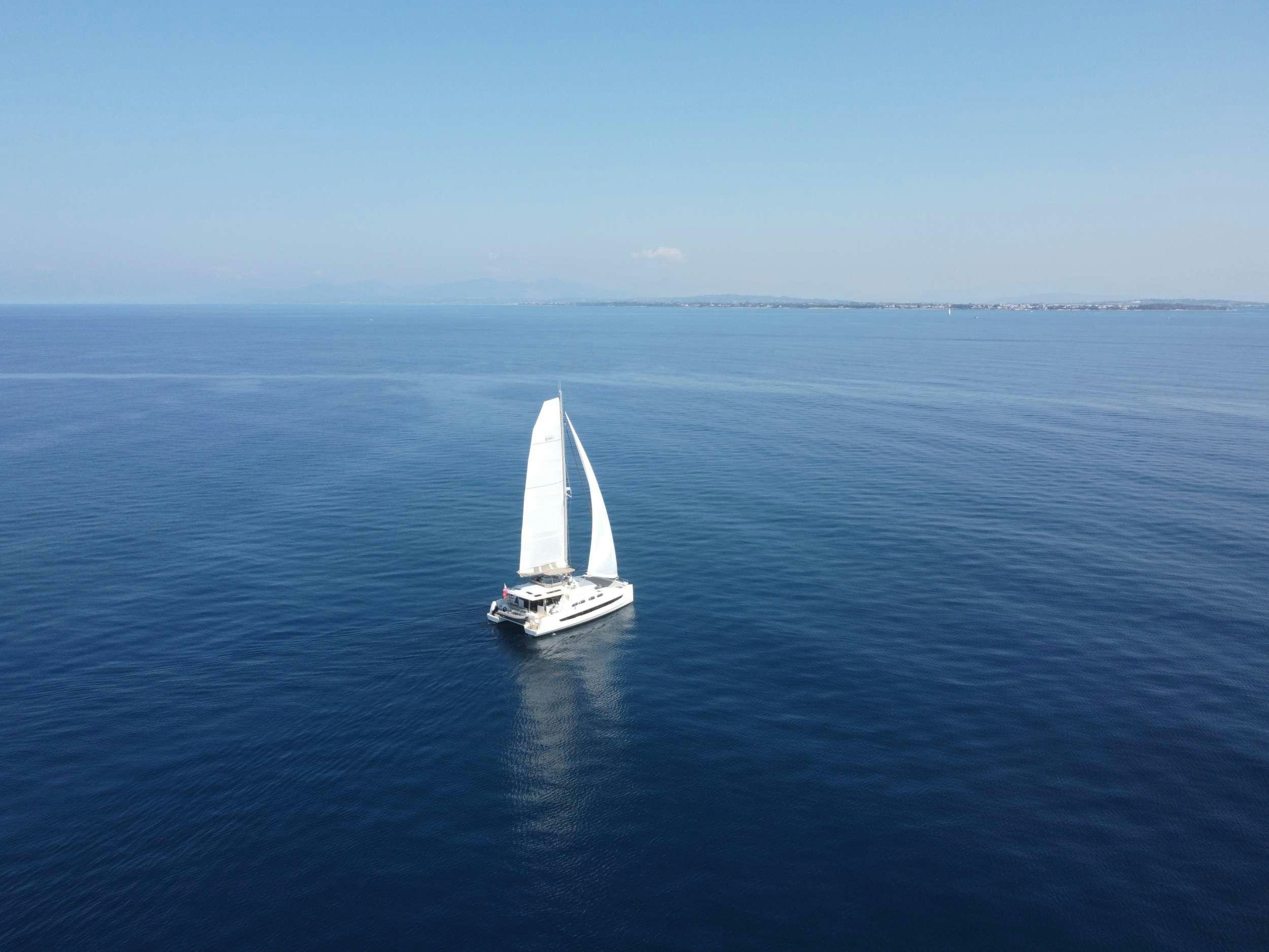 a sailboat on the water aboard ANNA PINK Yacht for Charter