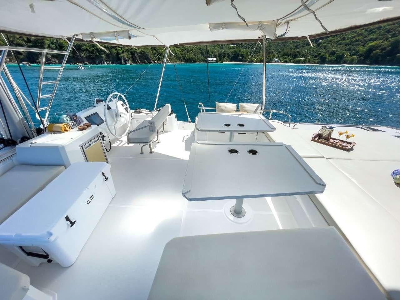 a boat on the water aboard ANNA PINK Yacht for Charter