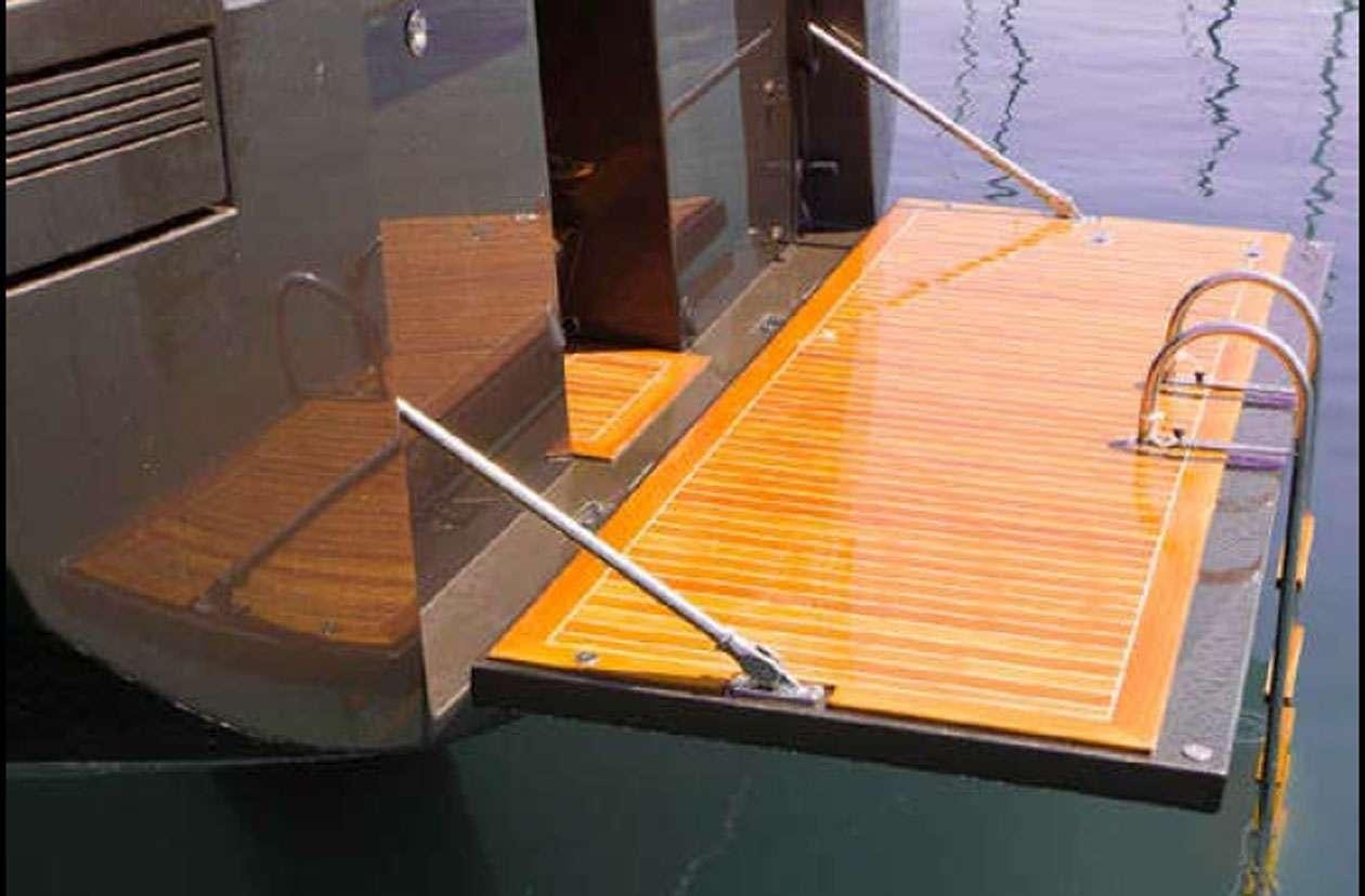 a boat on the water aboard SOLARIS 72 Yacht for Charter