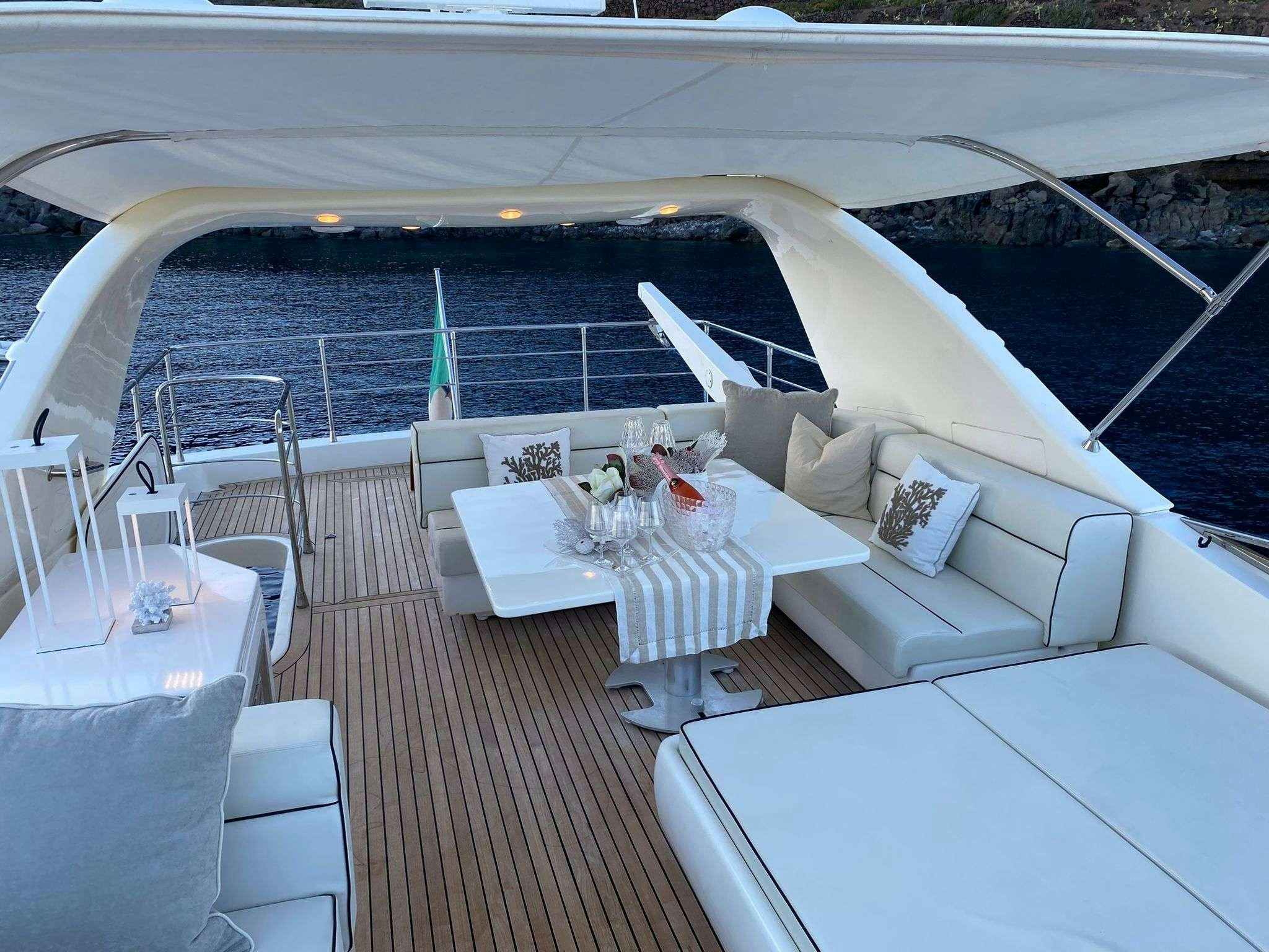 a boat on the water aboard BIANCA II Yacht for Charter