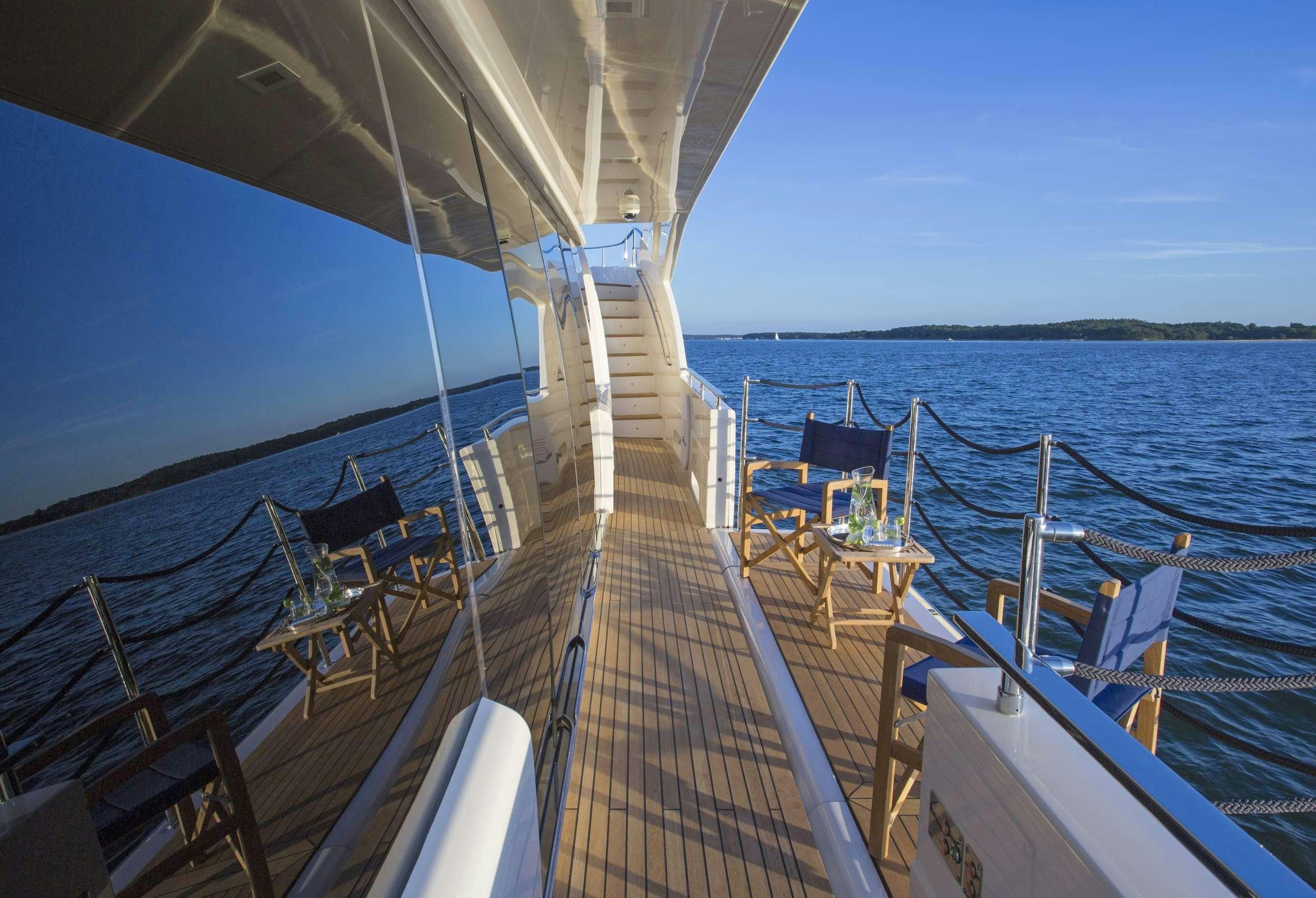a boat on the water aboard ALANDREA Yacht for Charter