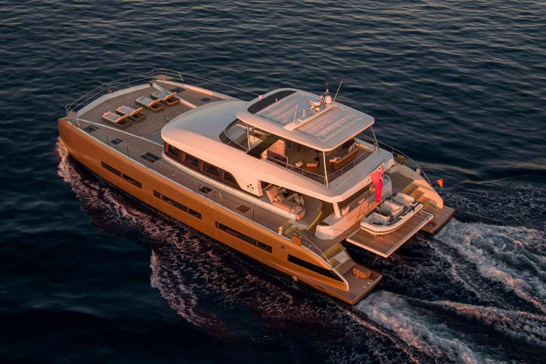a boat on the water aboard SASTA Yacht for Charter