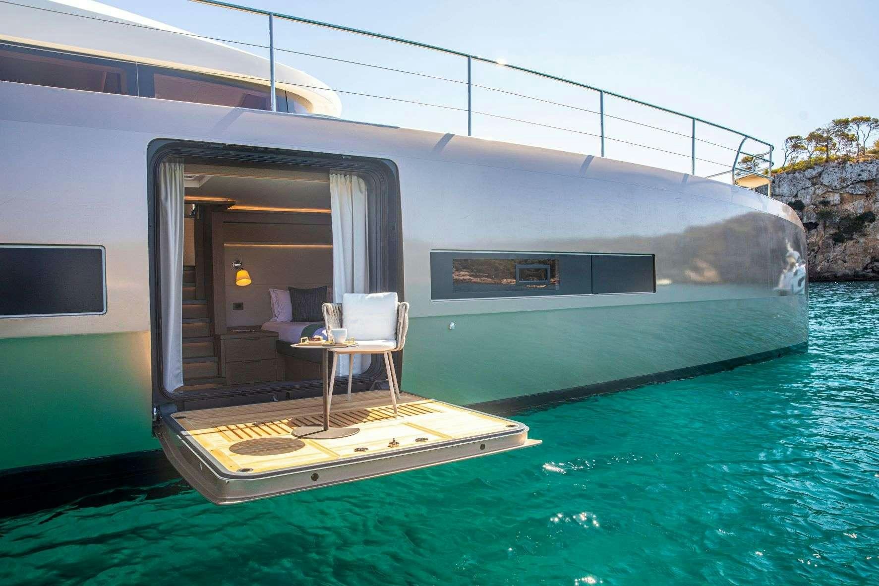 a house with a pool aboard SASTA Yacht for Charter