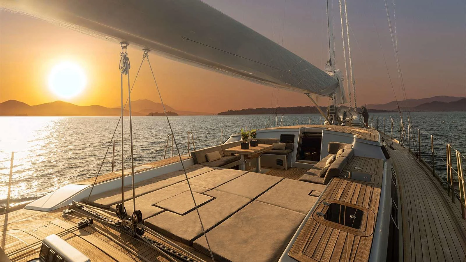 a boat on the water aboard BLACK LION Yacht for Charter