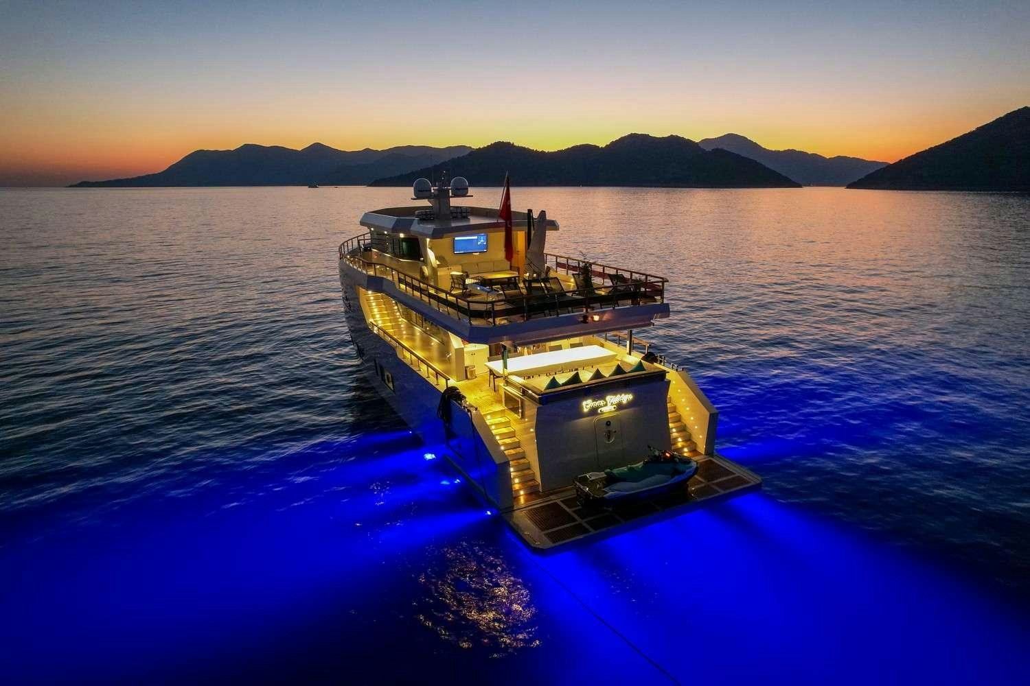 a boat on the water aboard CINAR YILDIZI Yacht for Charter