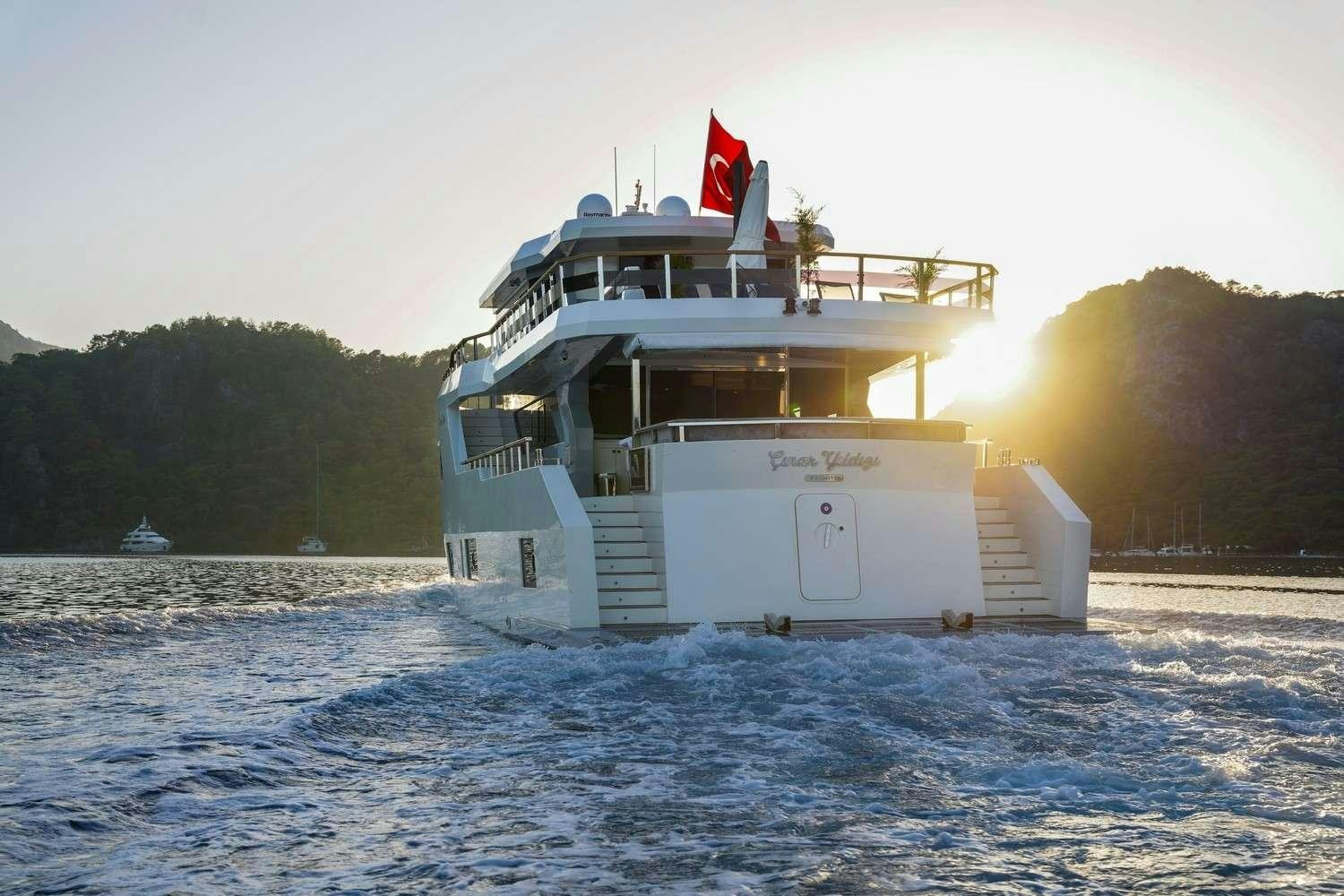 a boat on the water aboard CINAR YILDIZI Yacht for Charter