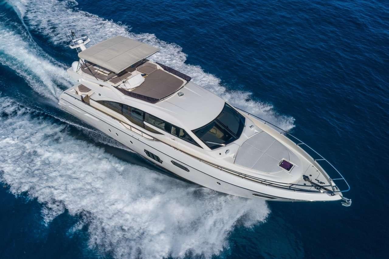 a high angle view of a boat aboard LINDY LOU Yacht for Charter