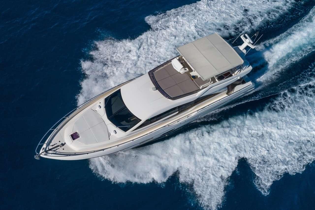 a high angle view of a boat aboard LINDY LOU Yacht for Charter